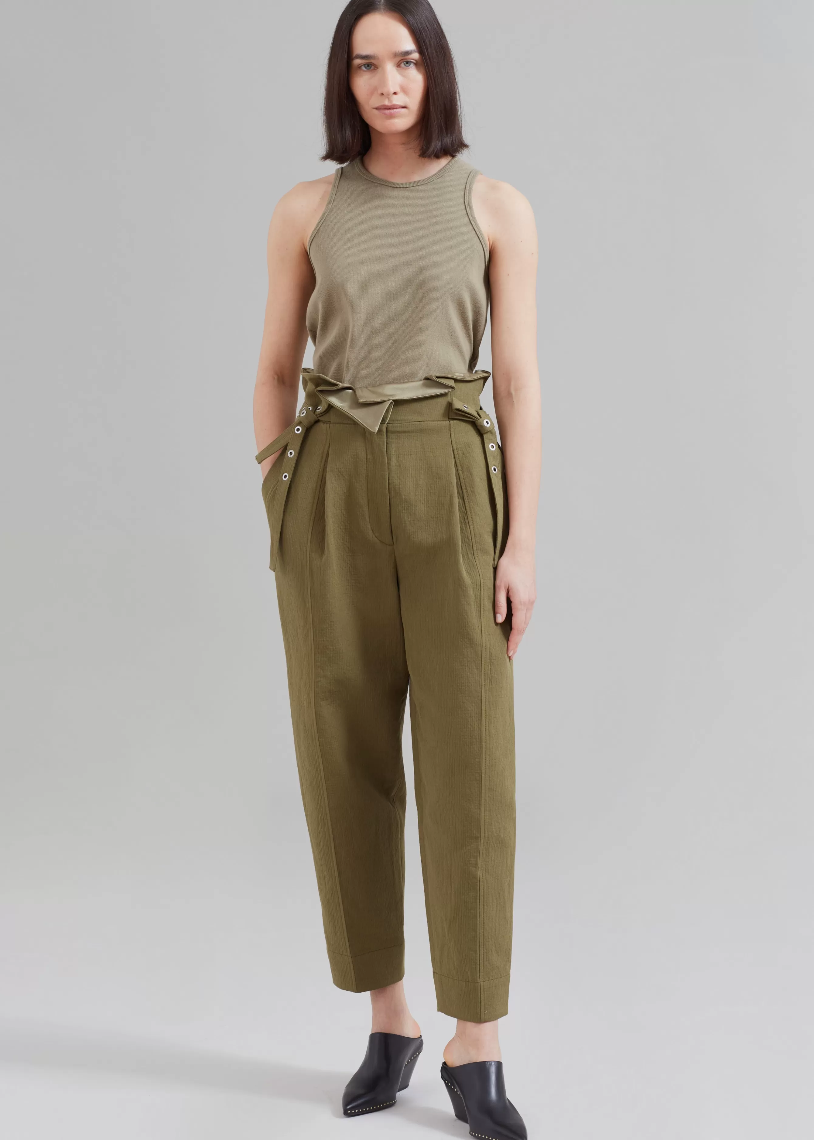 Women The Frankie Shop 3.1 Phillip Lim Cotton Linen Paperbag Pant