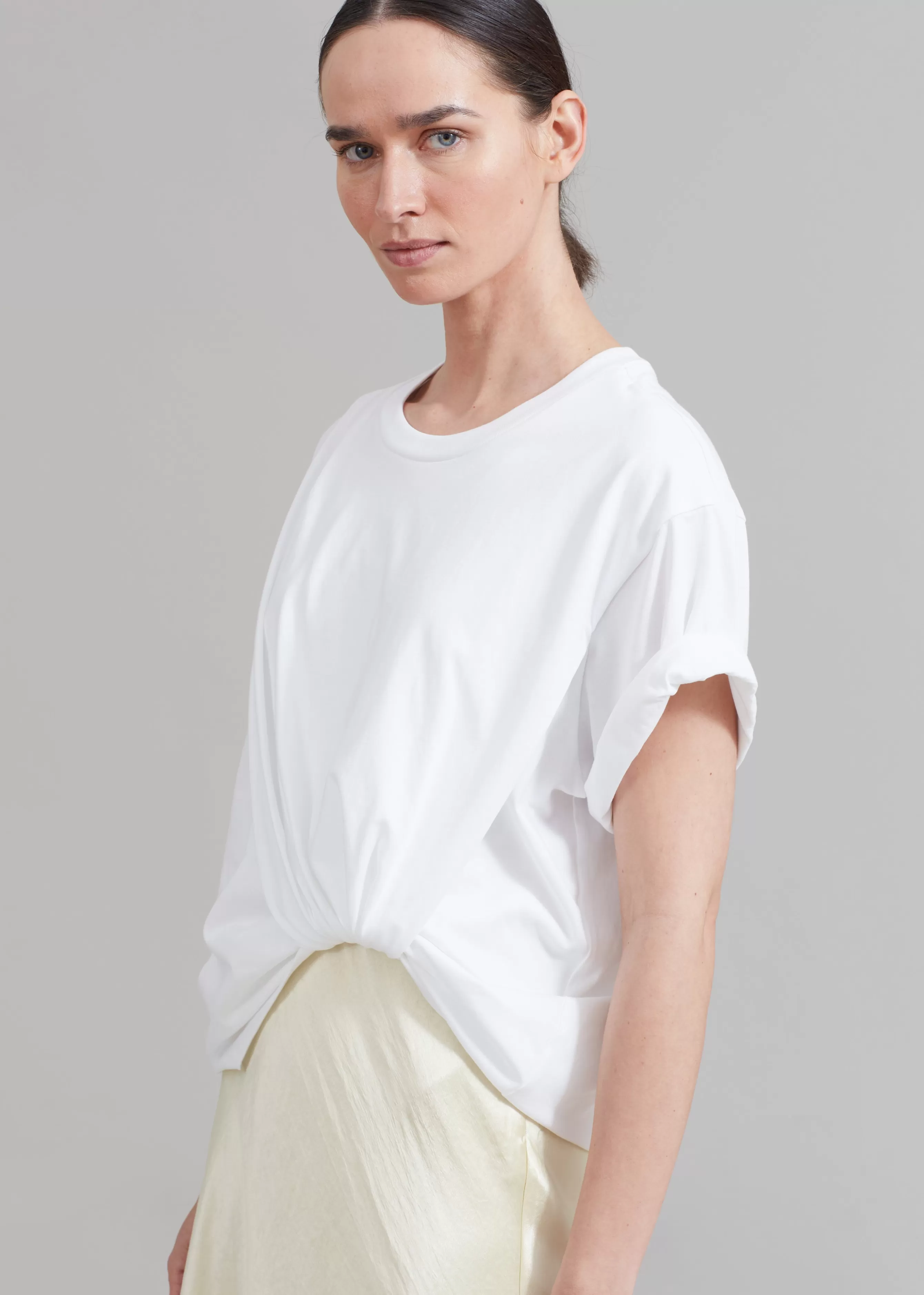 Women The Frankie Shop 3.1 Phillip Lim Draped T-Shirt Slip Combo Dress