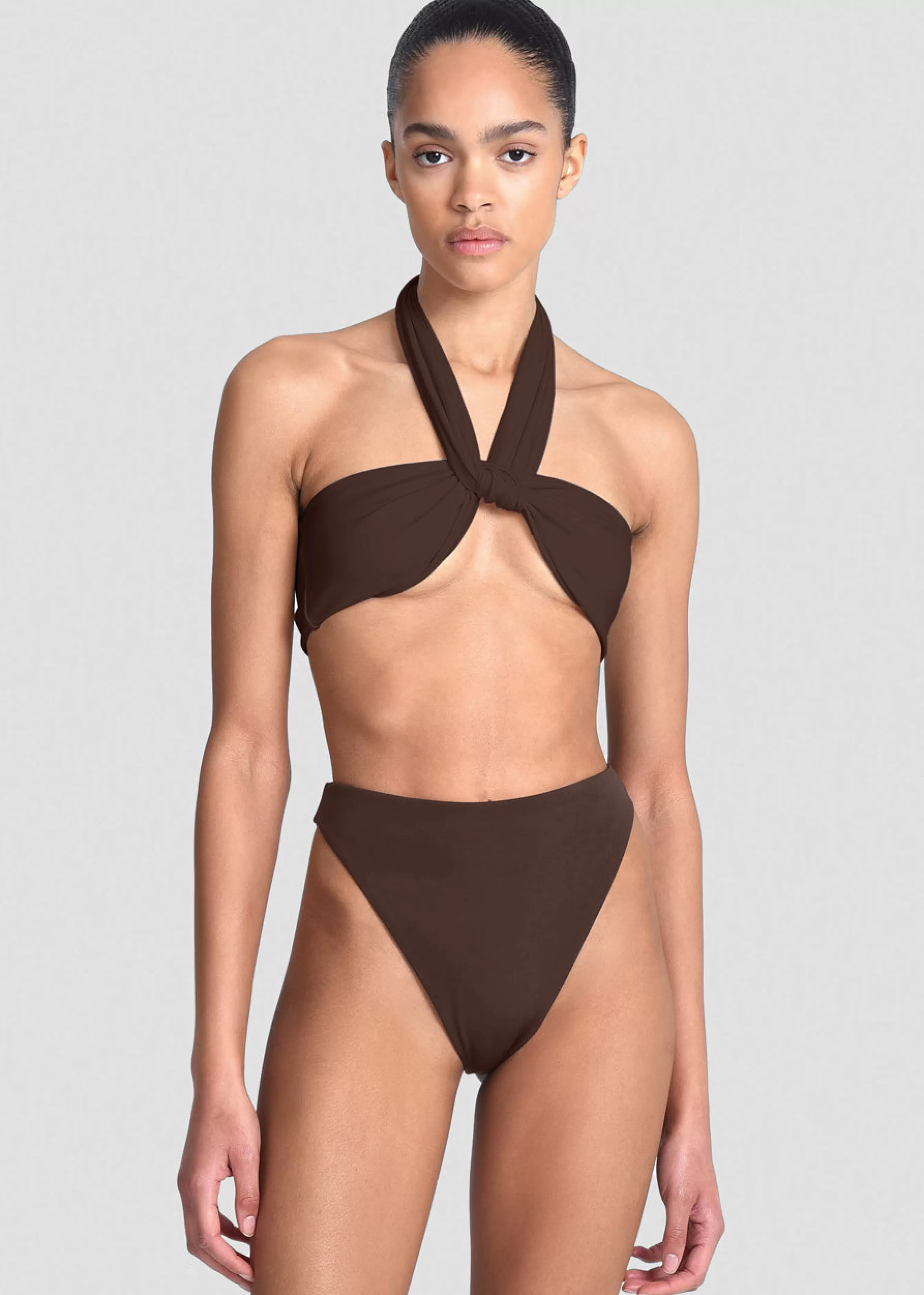 Women The Frankie Shop Aexae Wrap Tie Swim Top