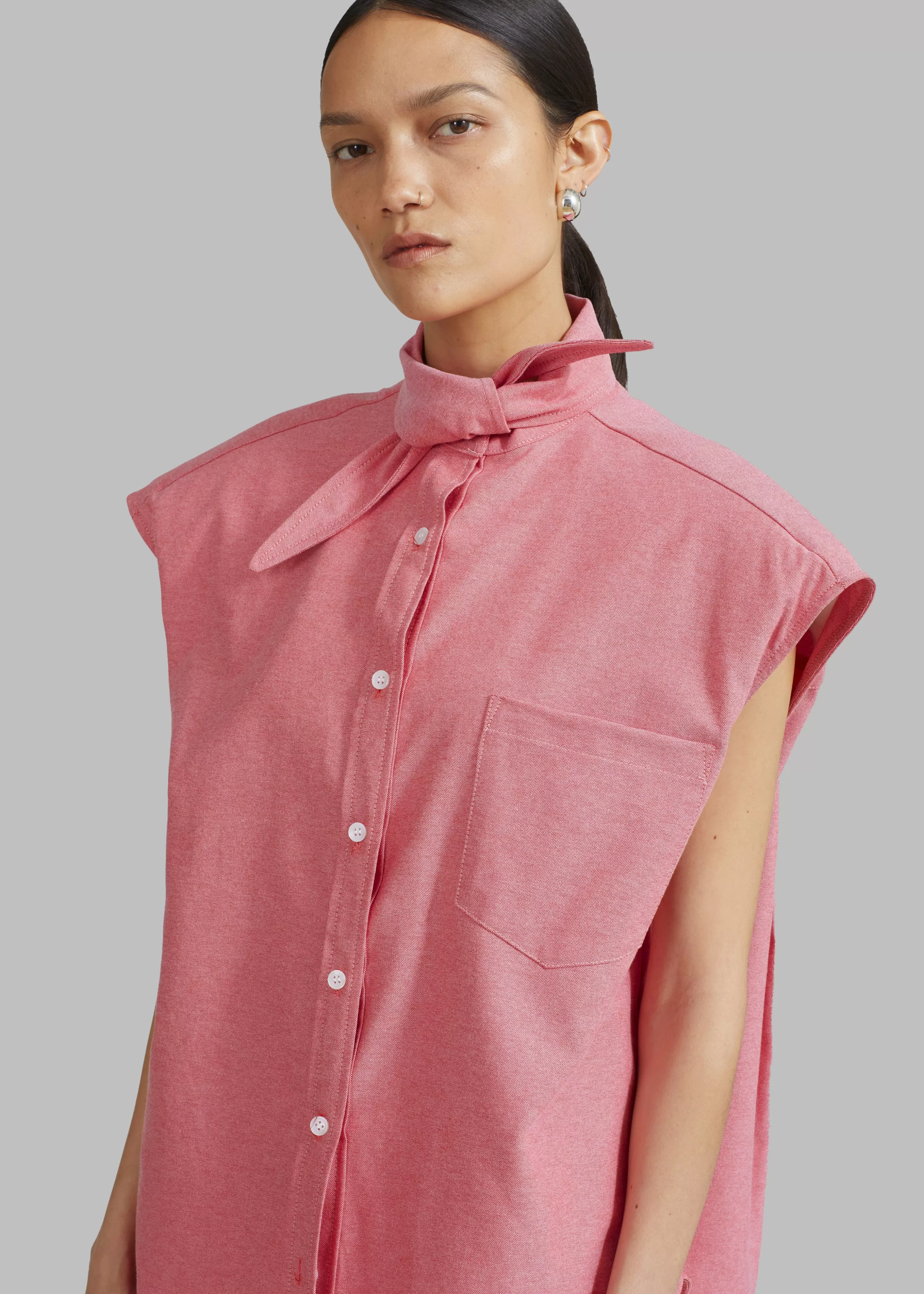 Women The Frankie Shop Aiden Long Collar Shirt