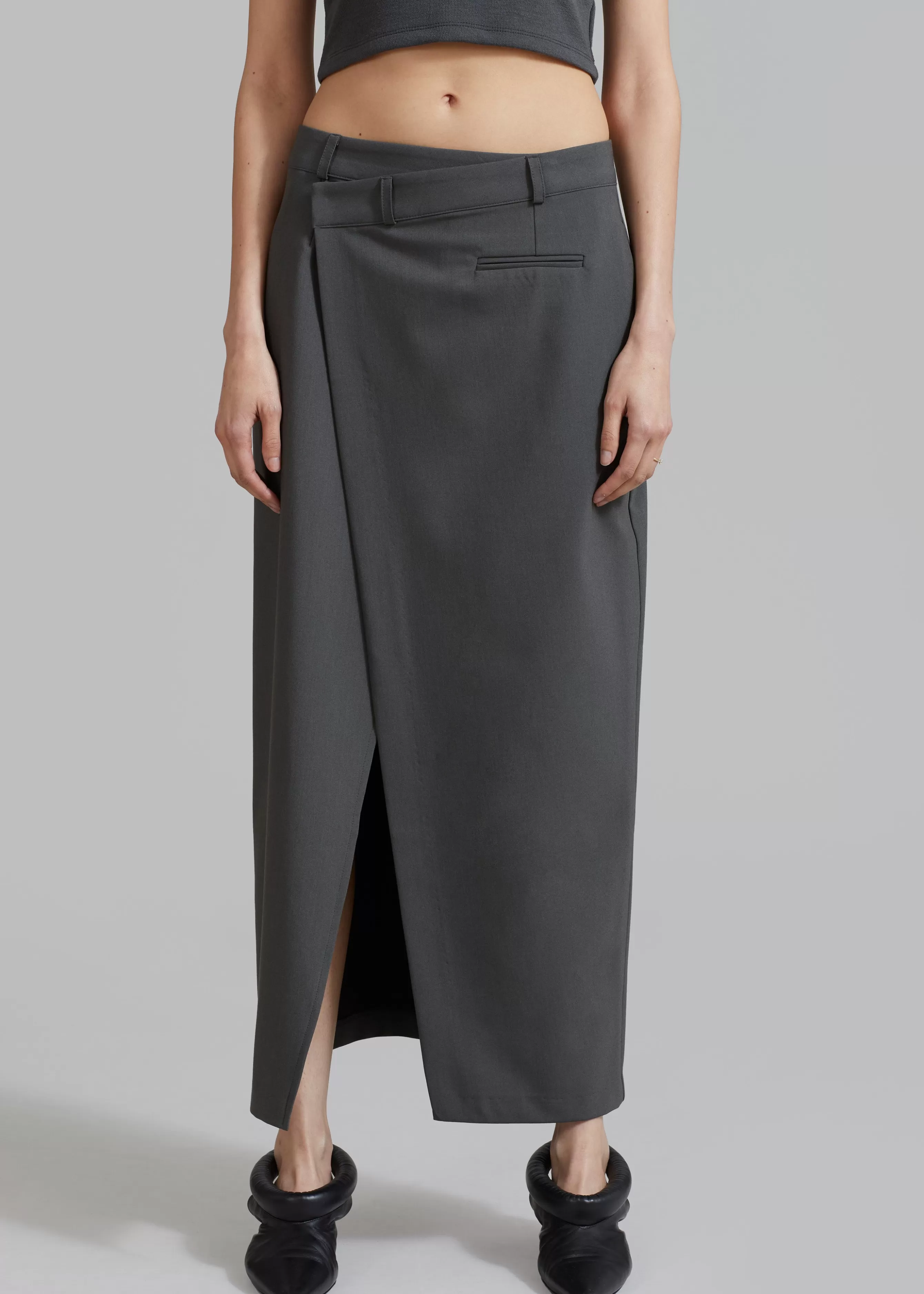 Women The Frankie Shop Annabel Asymmetric Midi Skirt