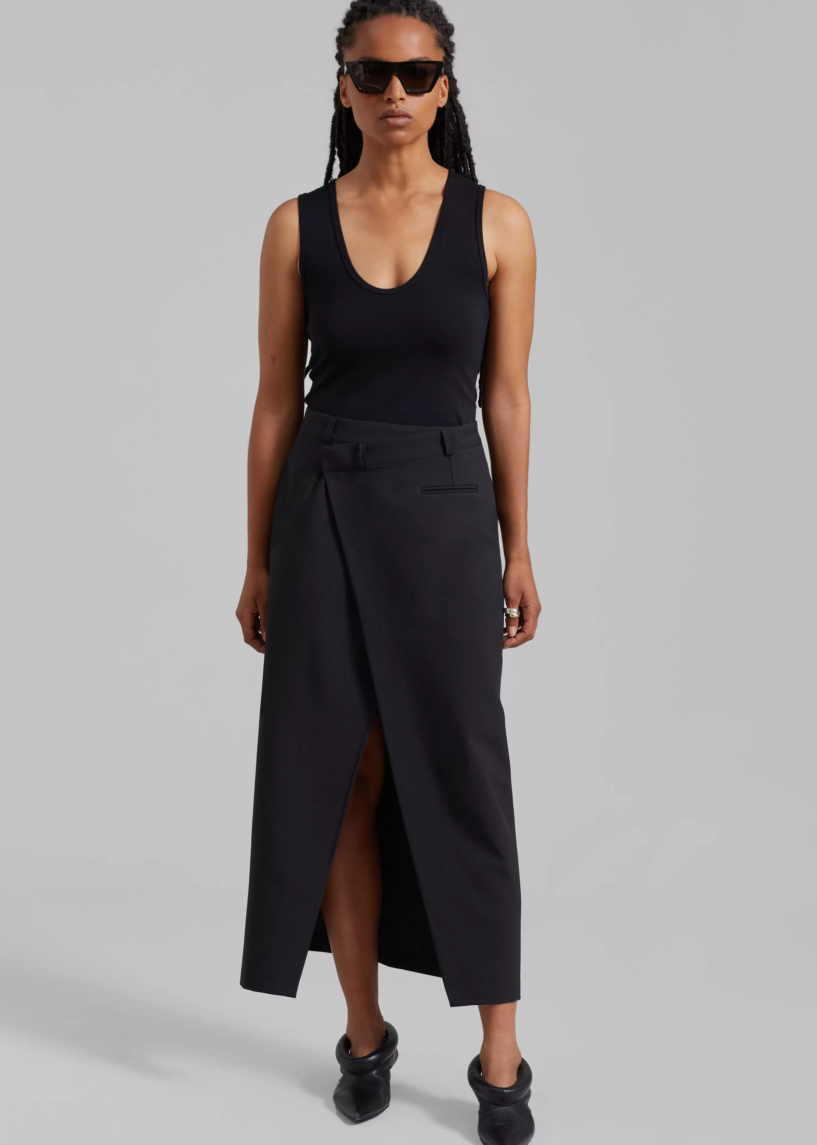 Women The Frankie Shop Annabel Asymmetric Midi Skirt