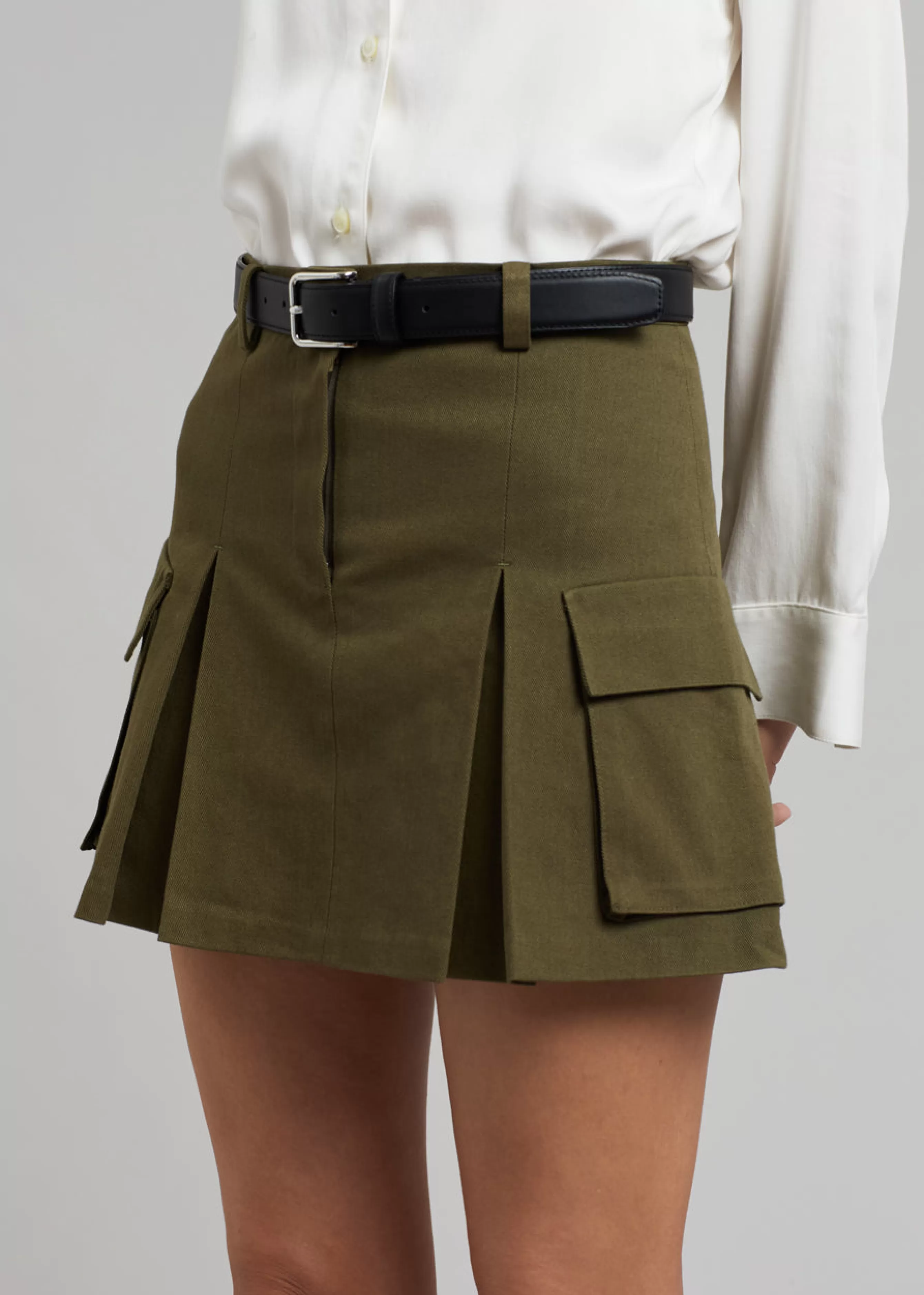 Women The Frankie Shop Audrey Cargo Pleated Miniskirt