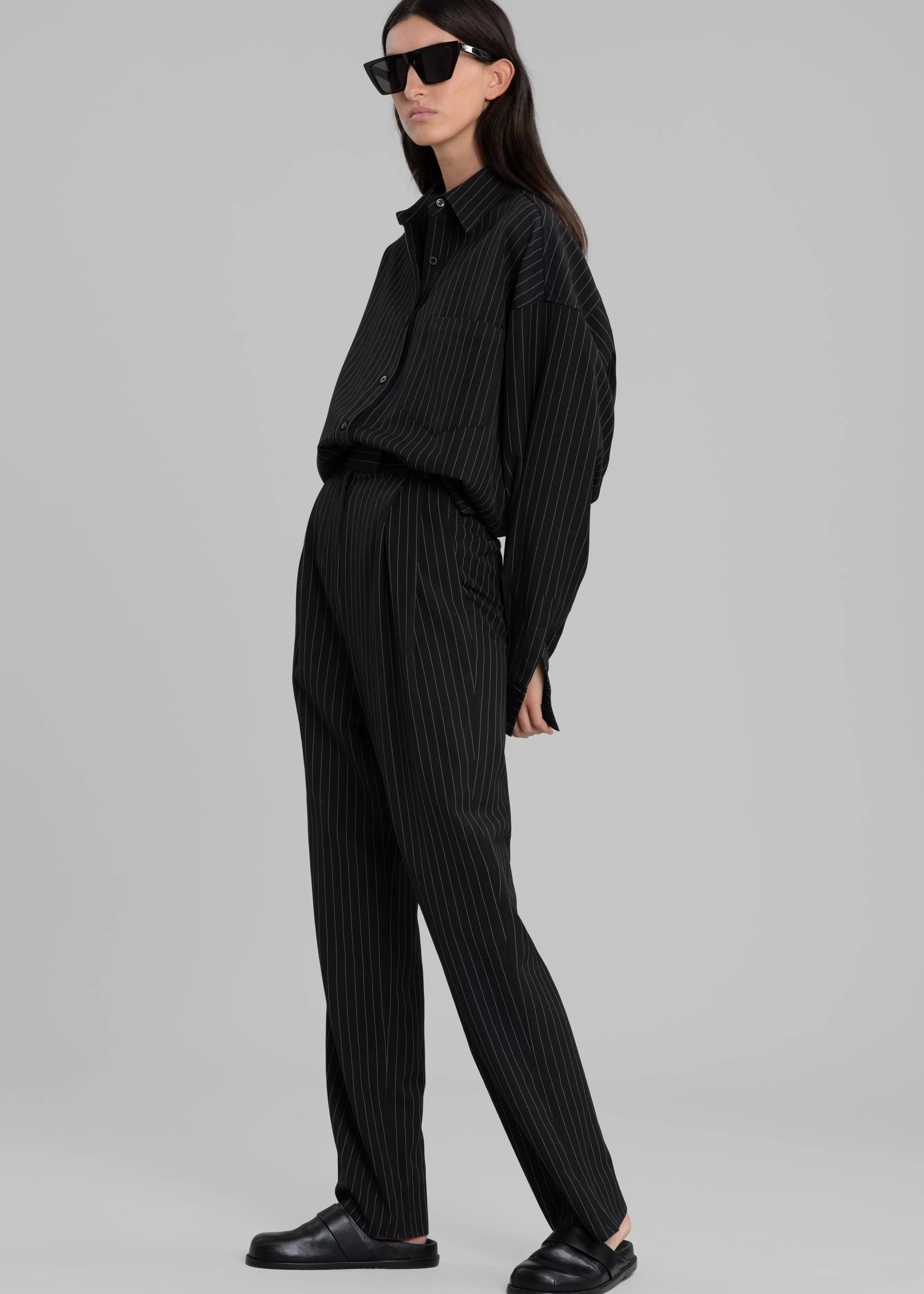 Women The Frankie Shop Bea Fluid Pinstripe Suit Pants