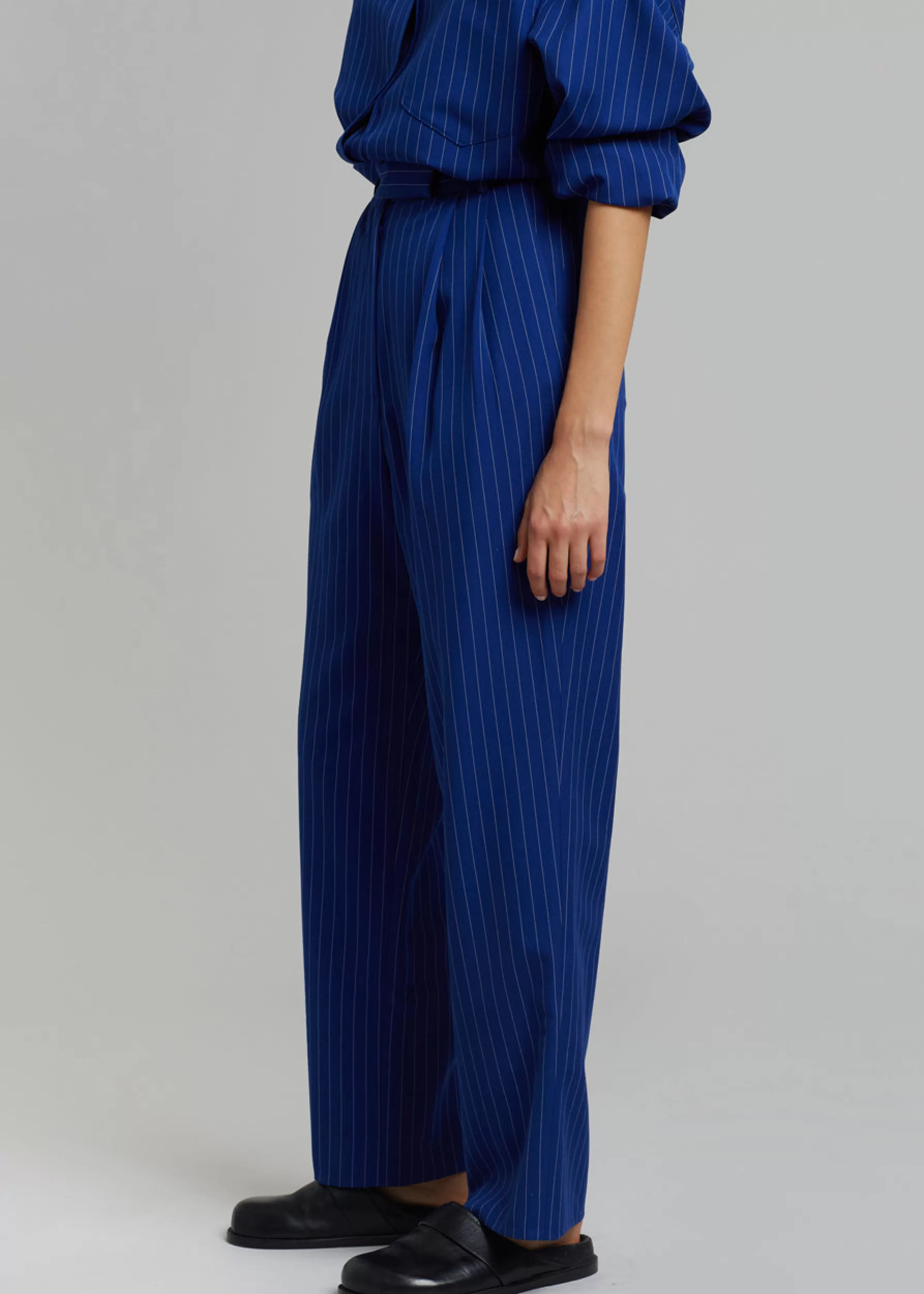 Women The Frankie Shop Bea Fluid Stripe Suit Pants