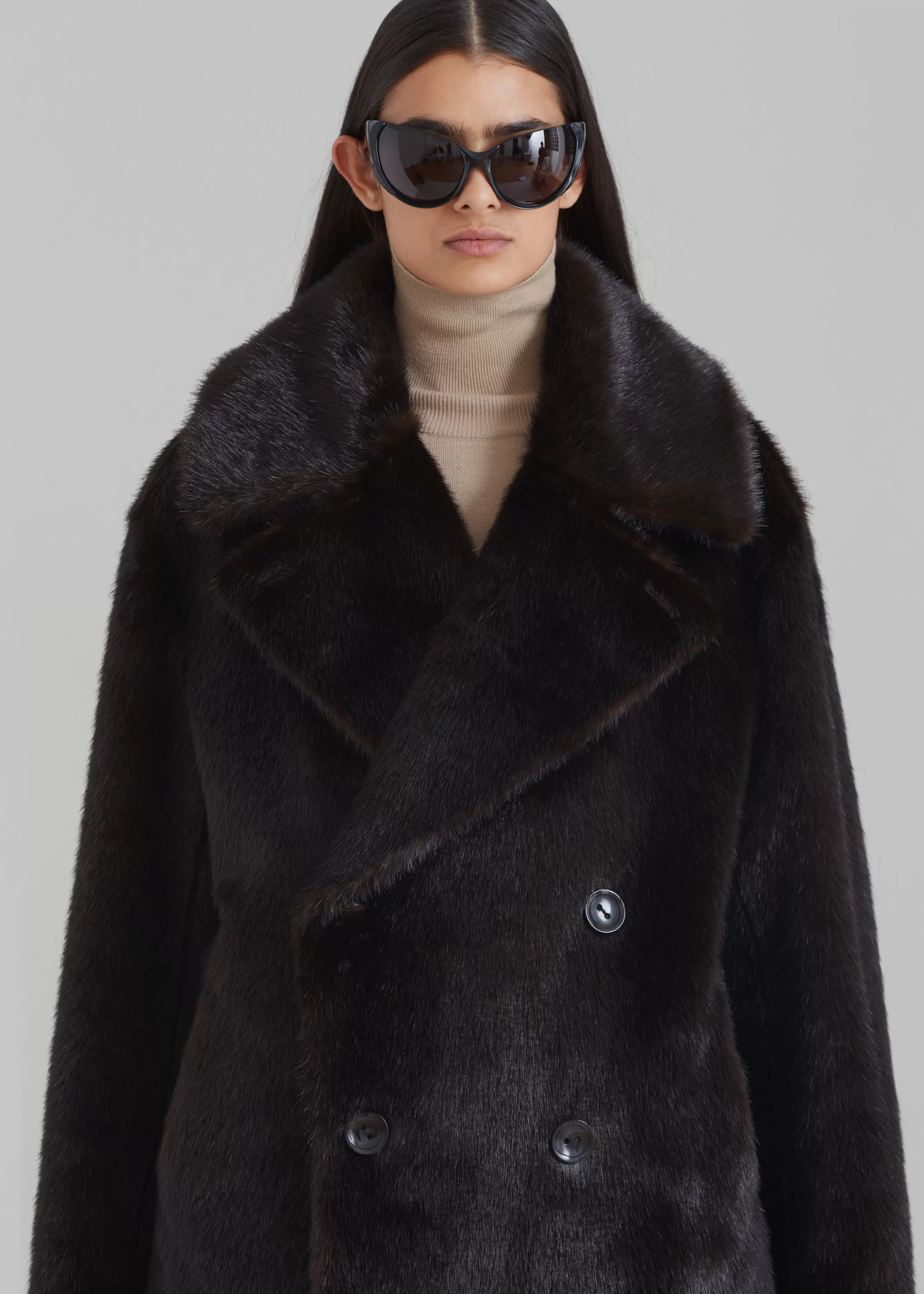 Men The Frankie Shop Brooke Faux Fur Coat