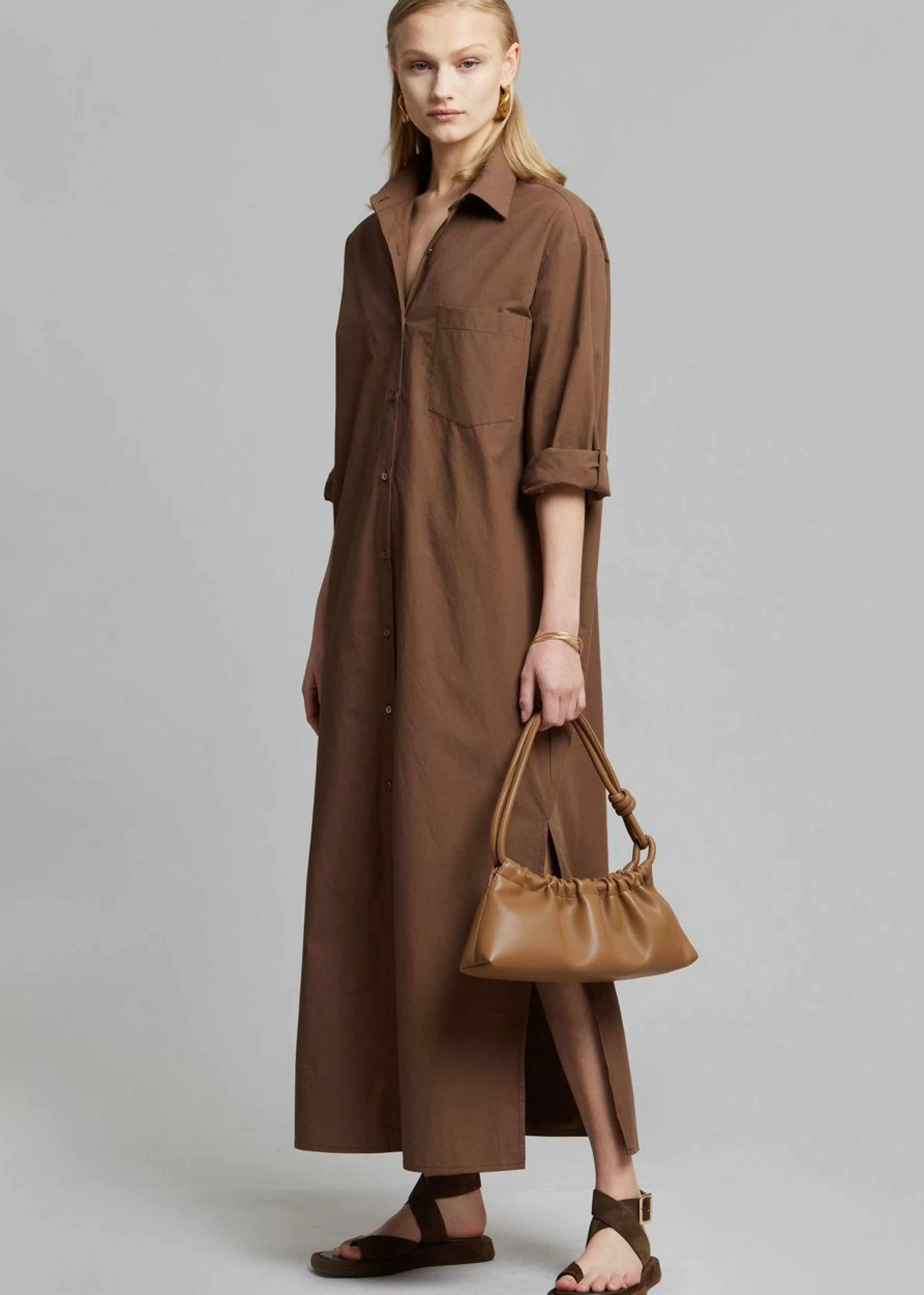 Women The Frankie Shop Cala Organic Cotton Shirt Dress