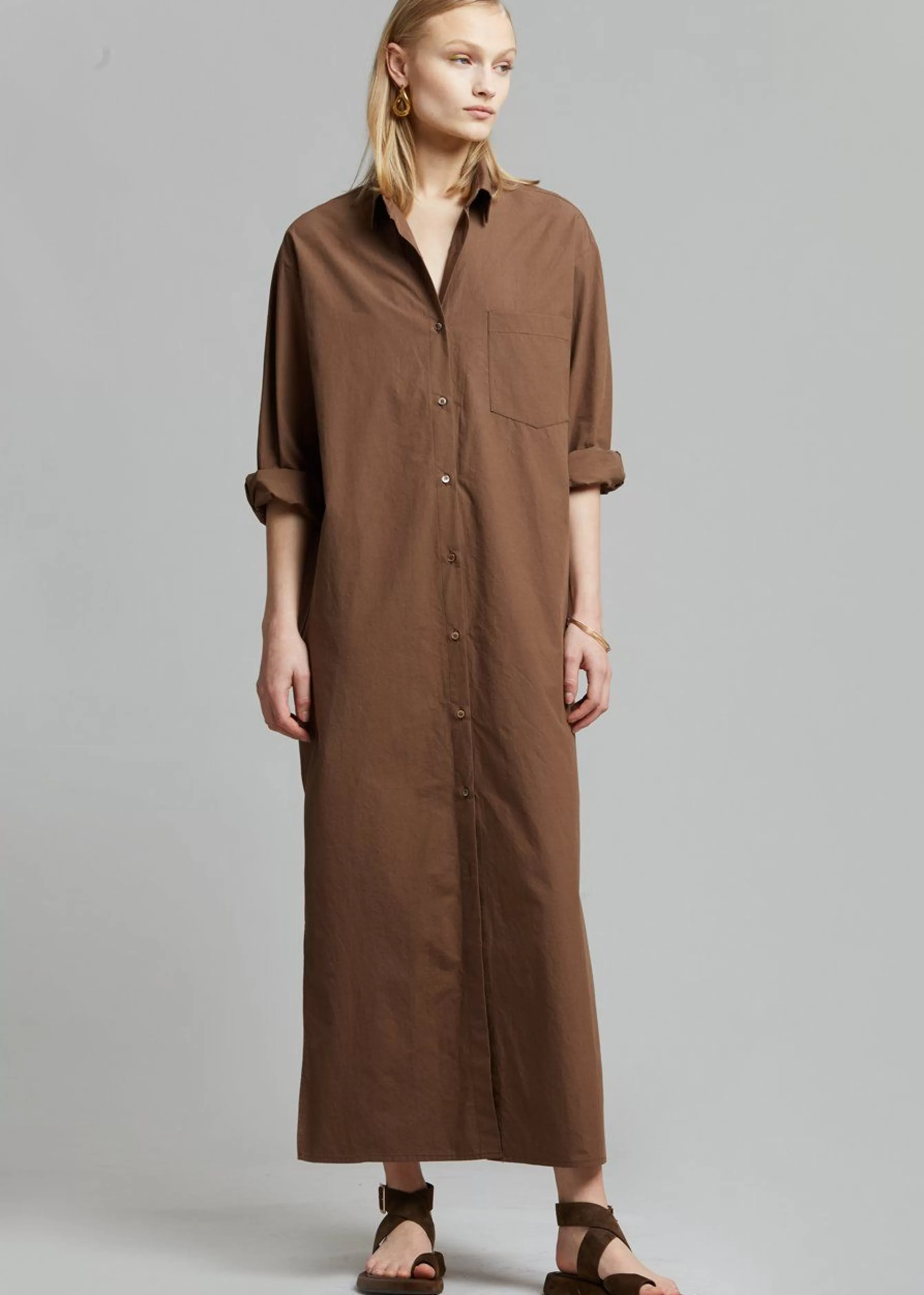 Women The Frankie Shop Cala Organic Cotton Shirt Dress