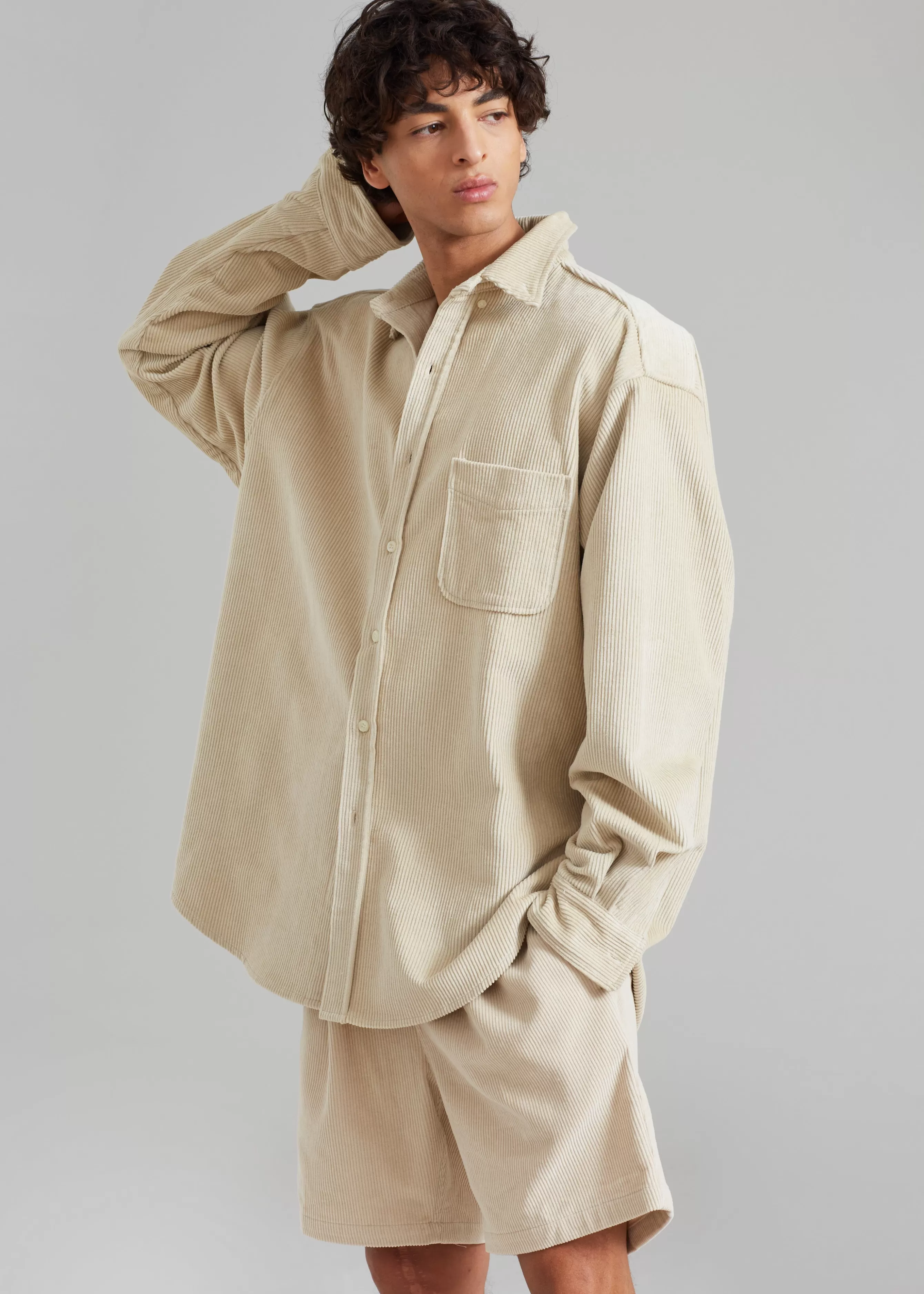 Men The Frankie Shop Camden Corduroy Shirt