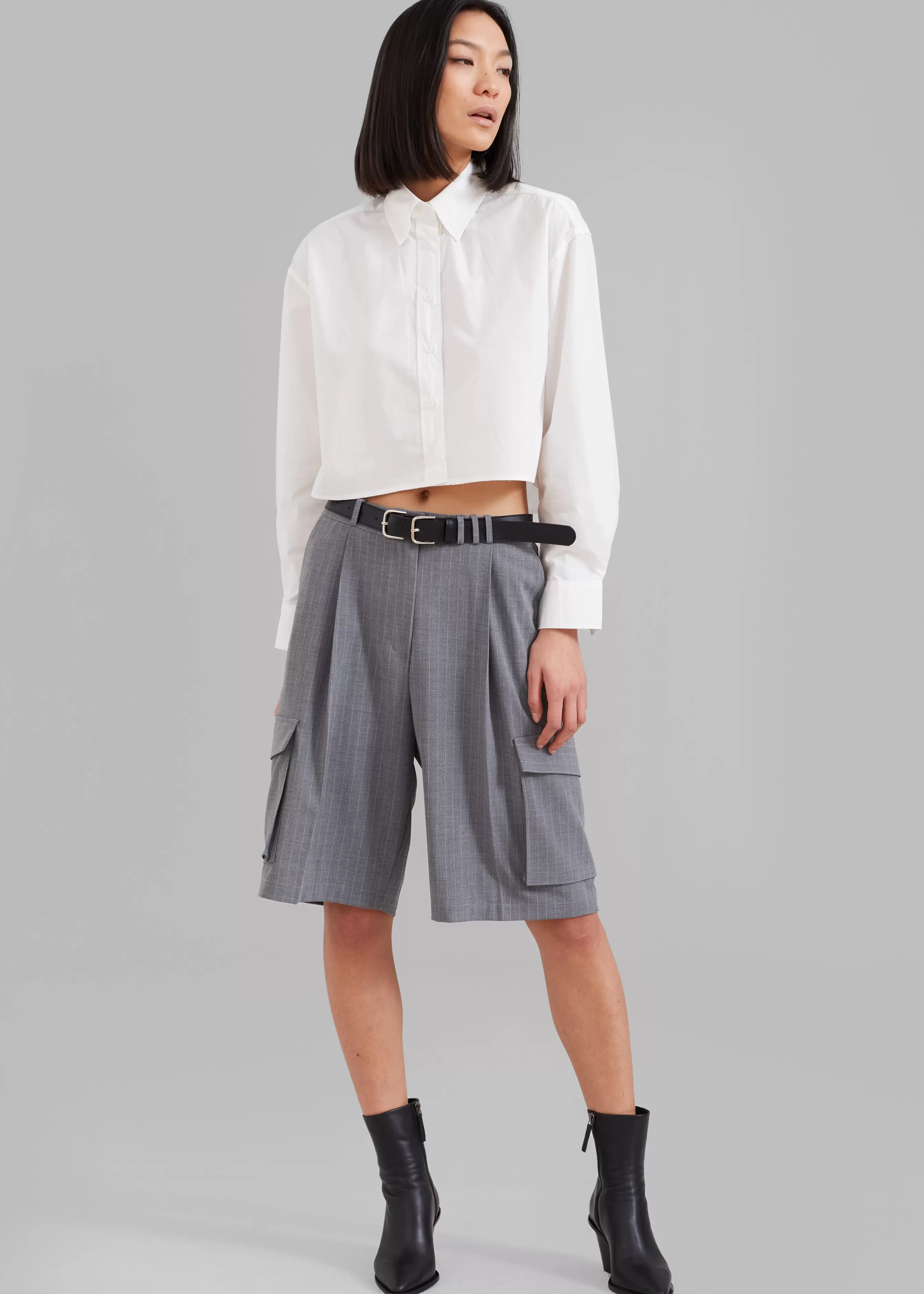 Women The Frankie Shop Caracas Cropped Shirt