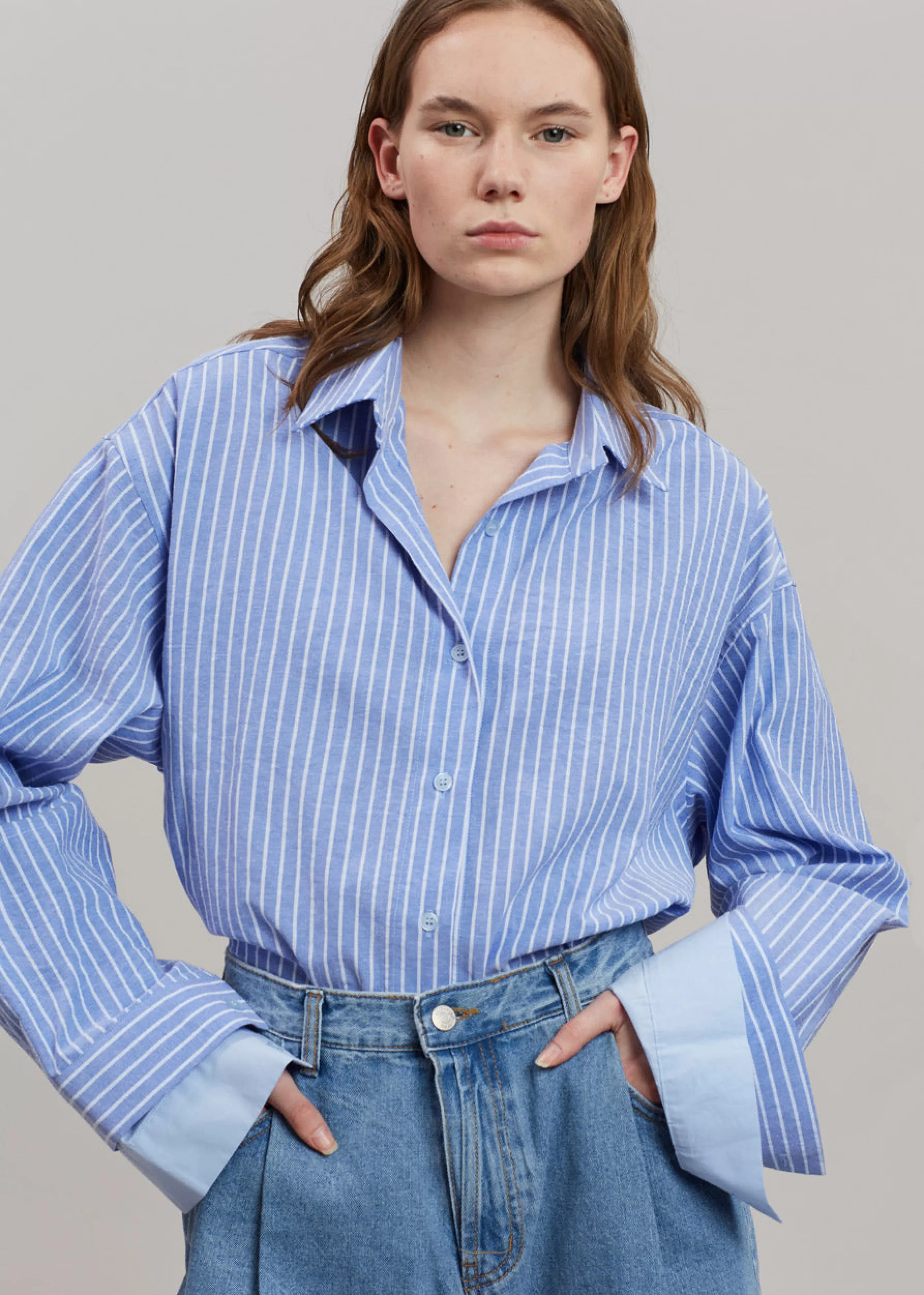 Women The Frankie Shop Christa Striped Shirt