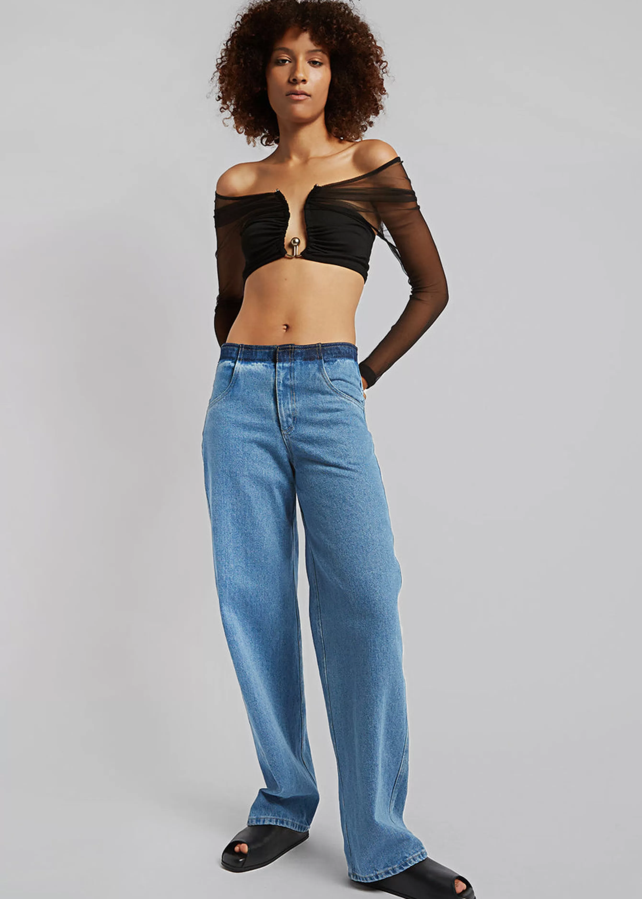 Women The Frankie Shop Christopher Esber Polar Orbit Shawl Crop