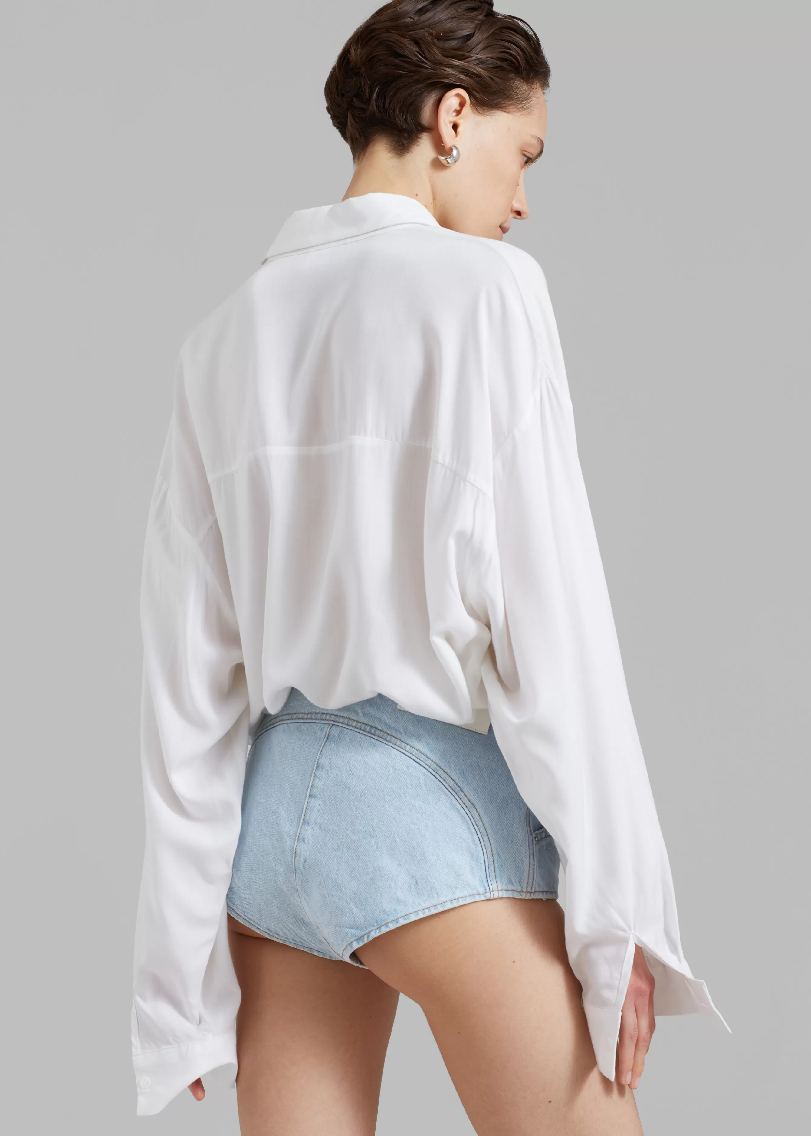 Women The Frankie Shop Coperni Denim High-Waisted Briefs