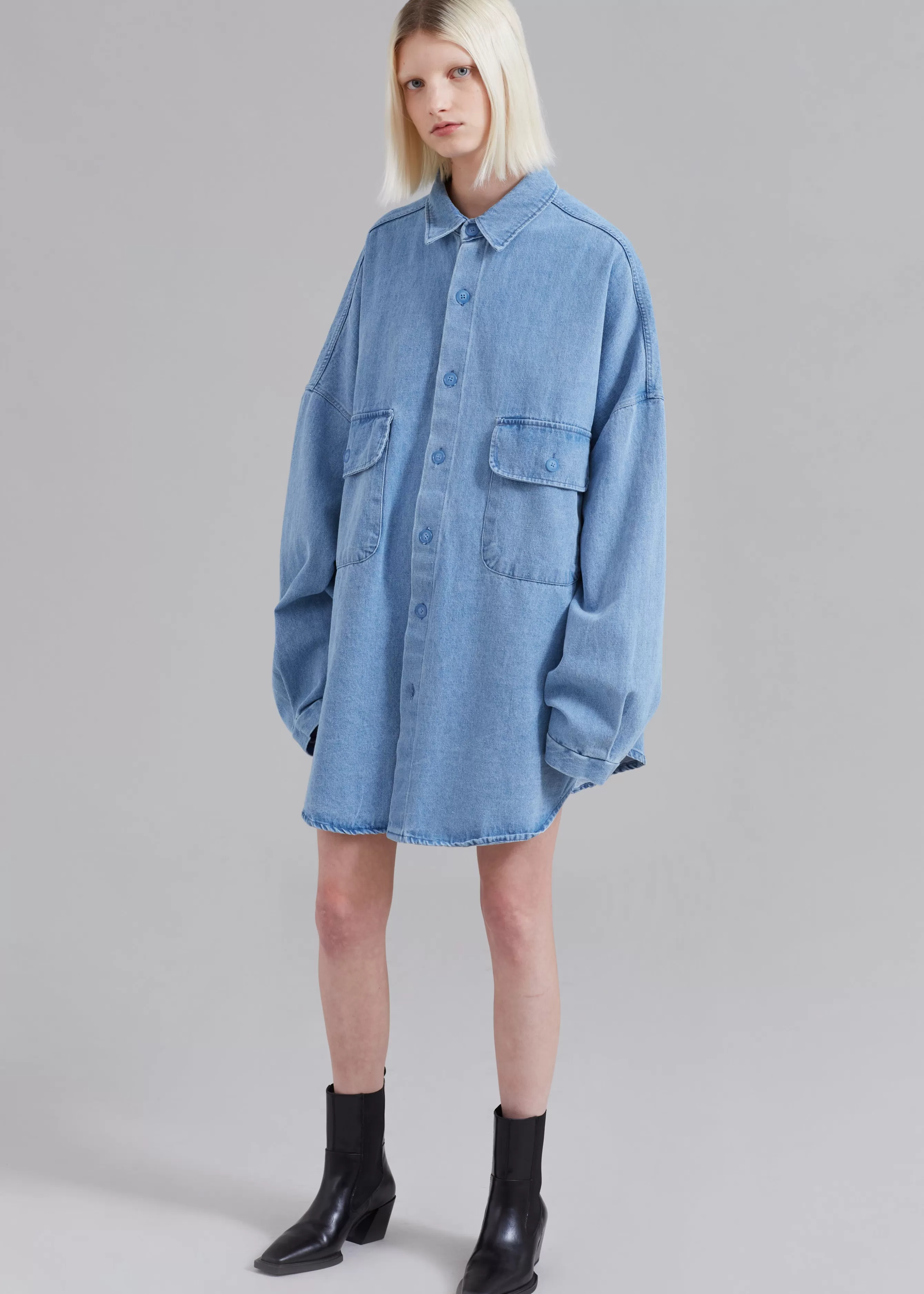 Women The Frankie Shop Dallas Denim Overshirt