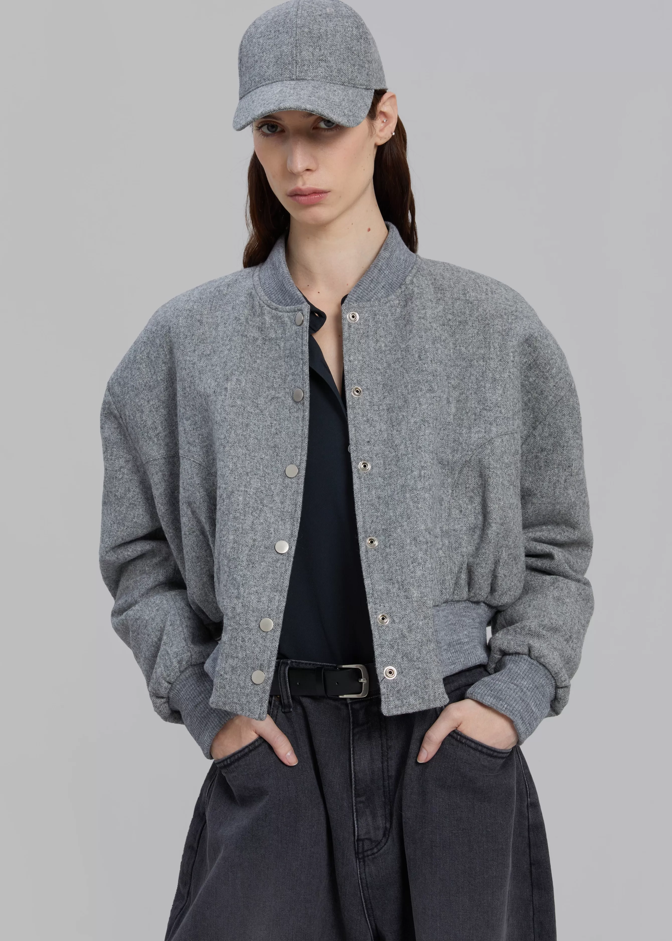 Women The Frankie Shop Debbie Wool Bomber