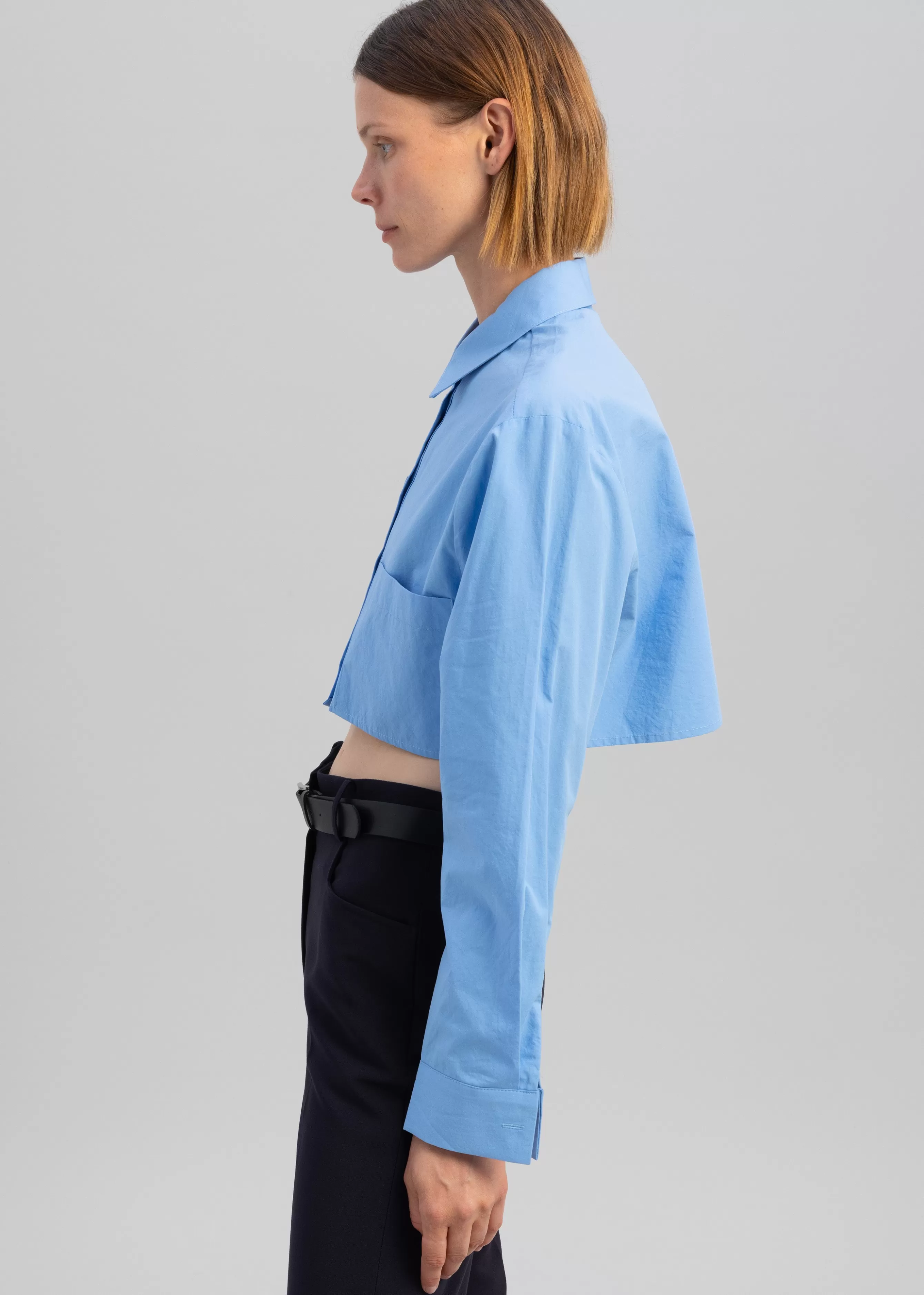 Women The Frankie Shop Elo Cropped Pocket Shirt