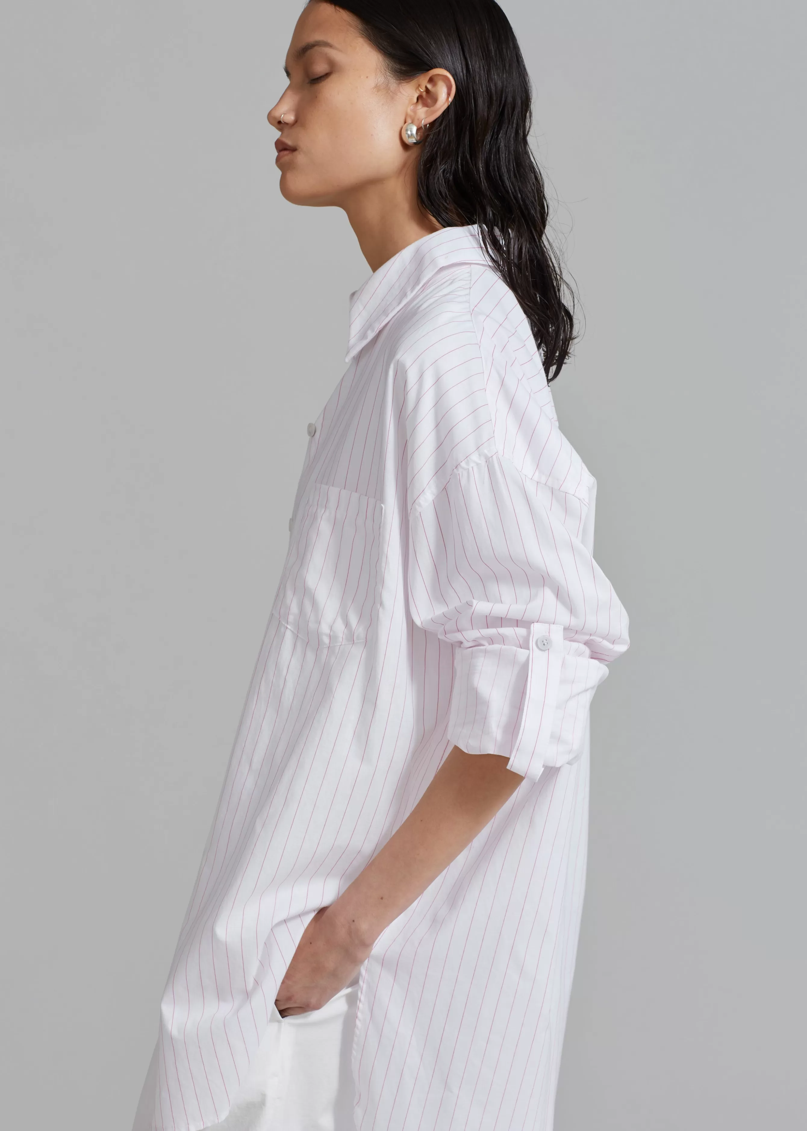 Women The Frankie Shop Erin Roll Up Shirt