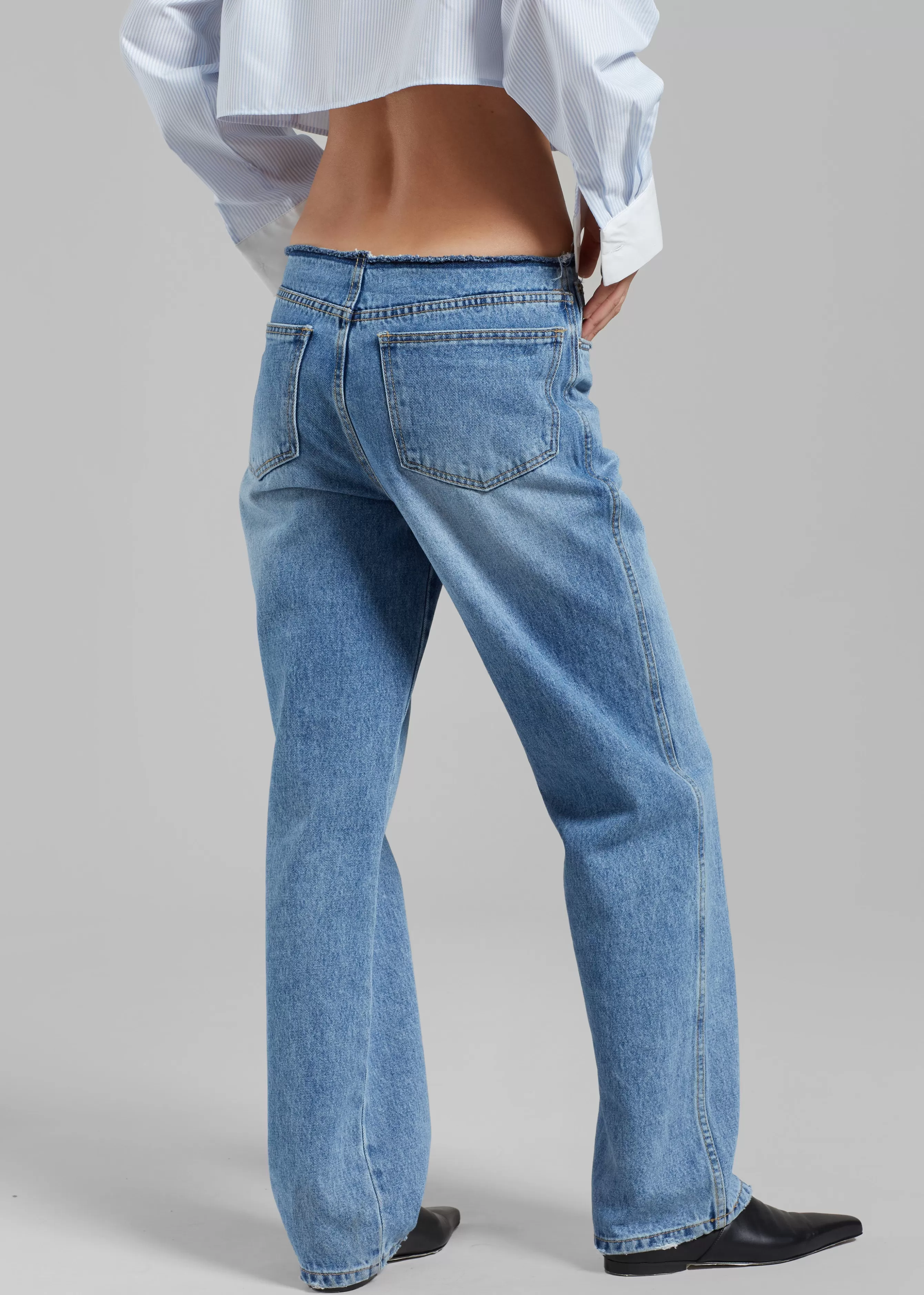 Women The Frankie Shop Genesis Raw Waist Jeans