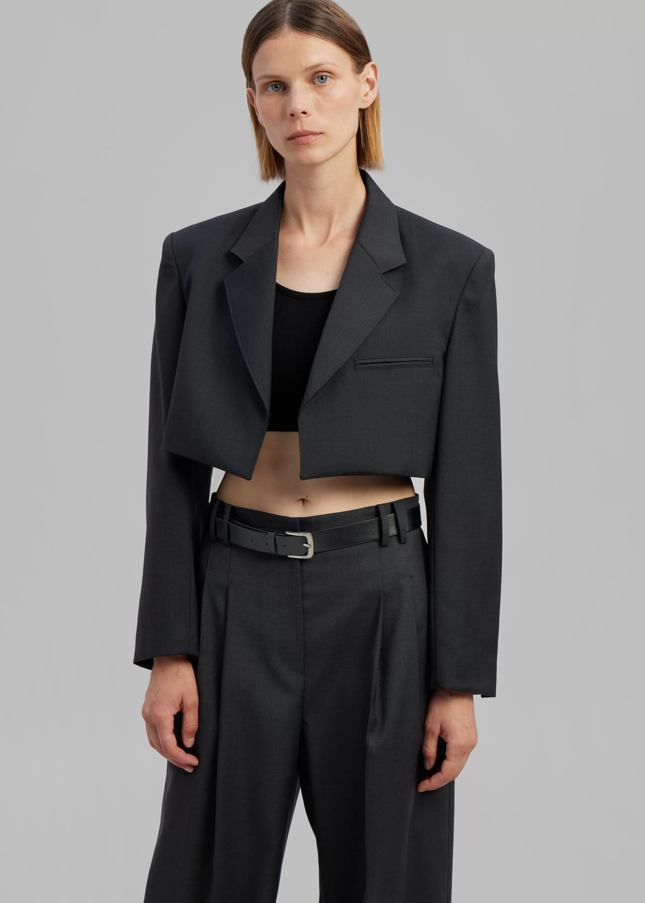 Women The Frankie Shop Glenn Cropped Crossover Blazer