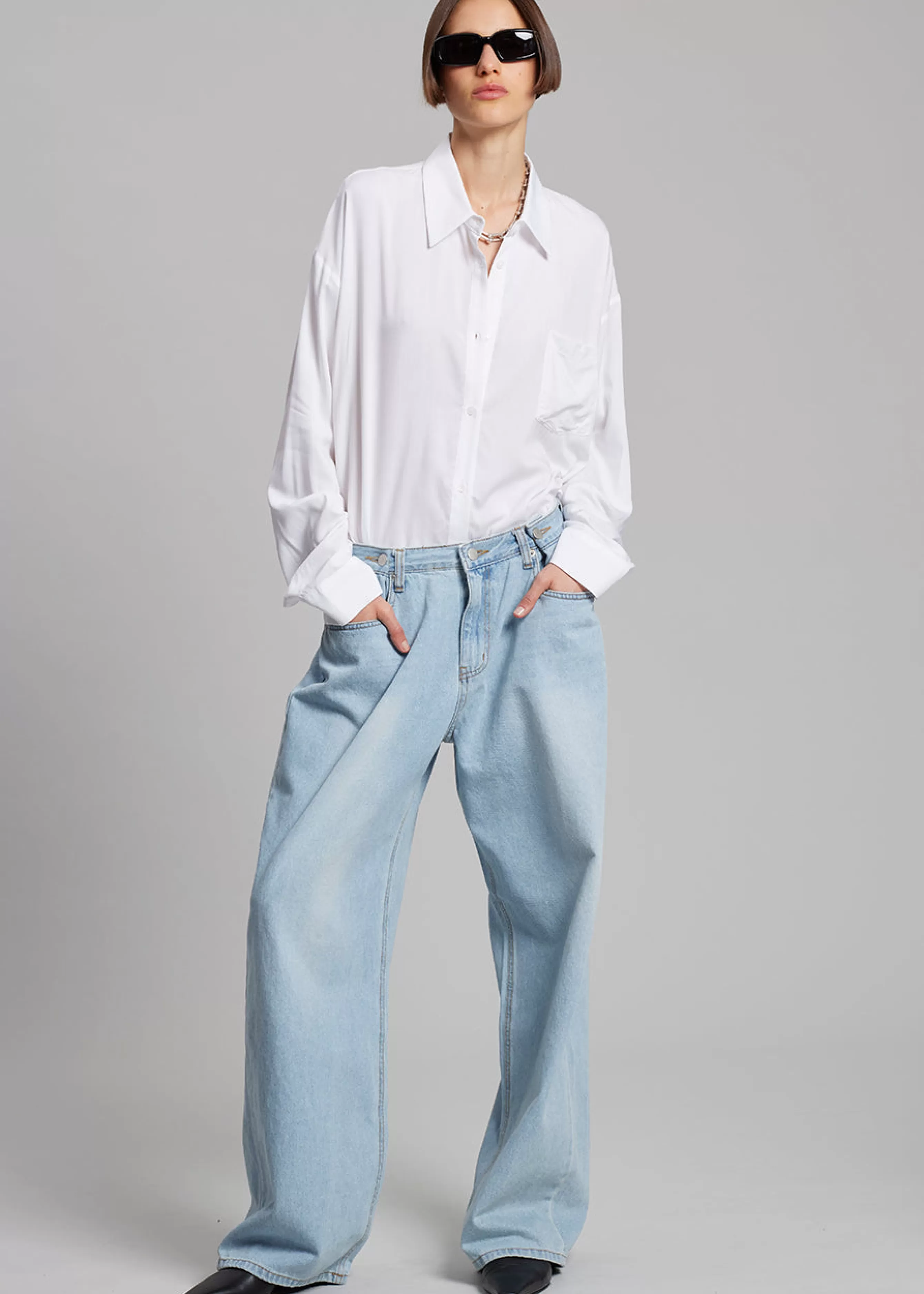 Women The Frankie Shop Hayla Denim Pants