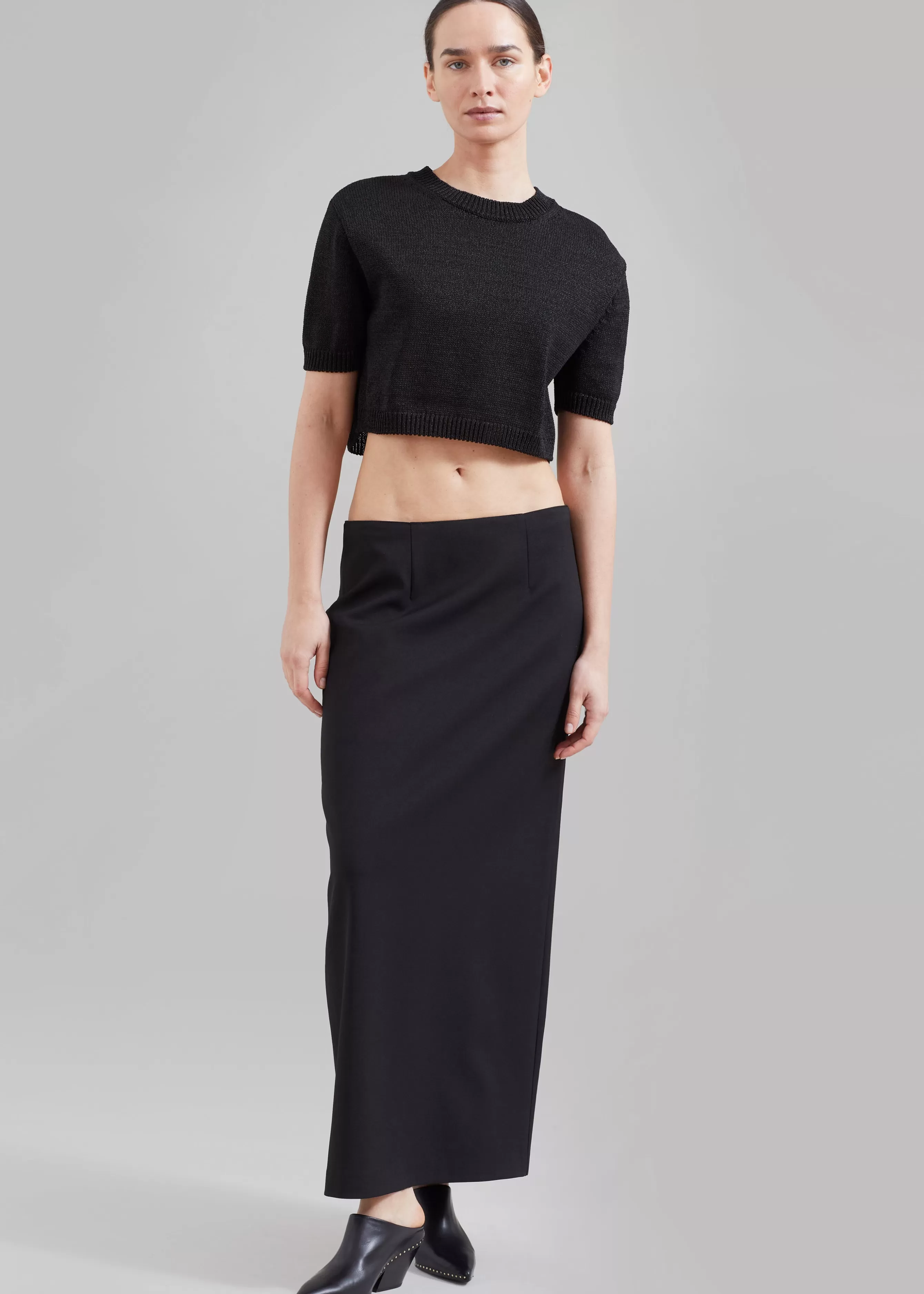 Women The Frankie Shop Holly Cropped Knit Top