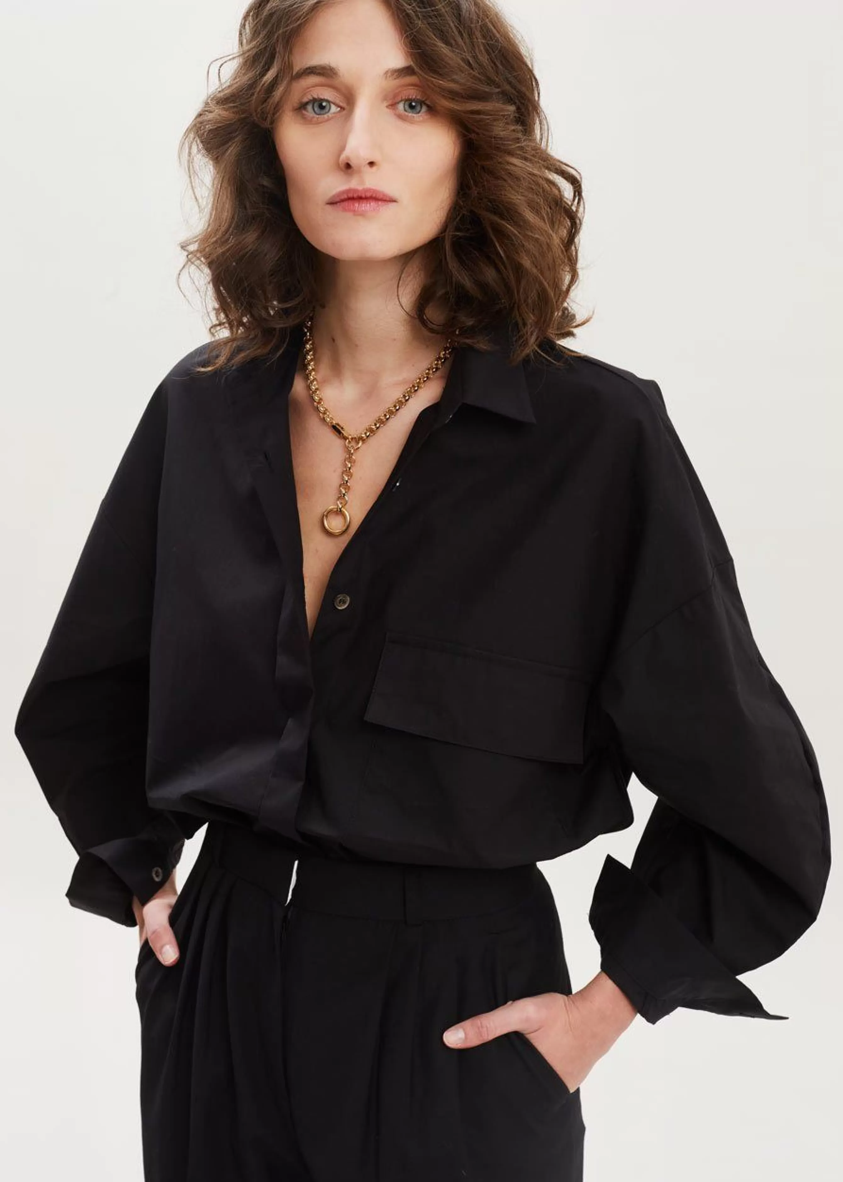 Women The Frankie Shop Ingrid Balloon Sleeve Shirt