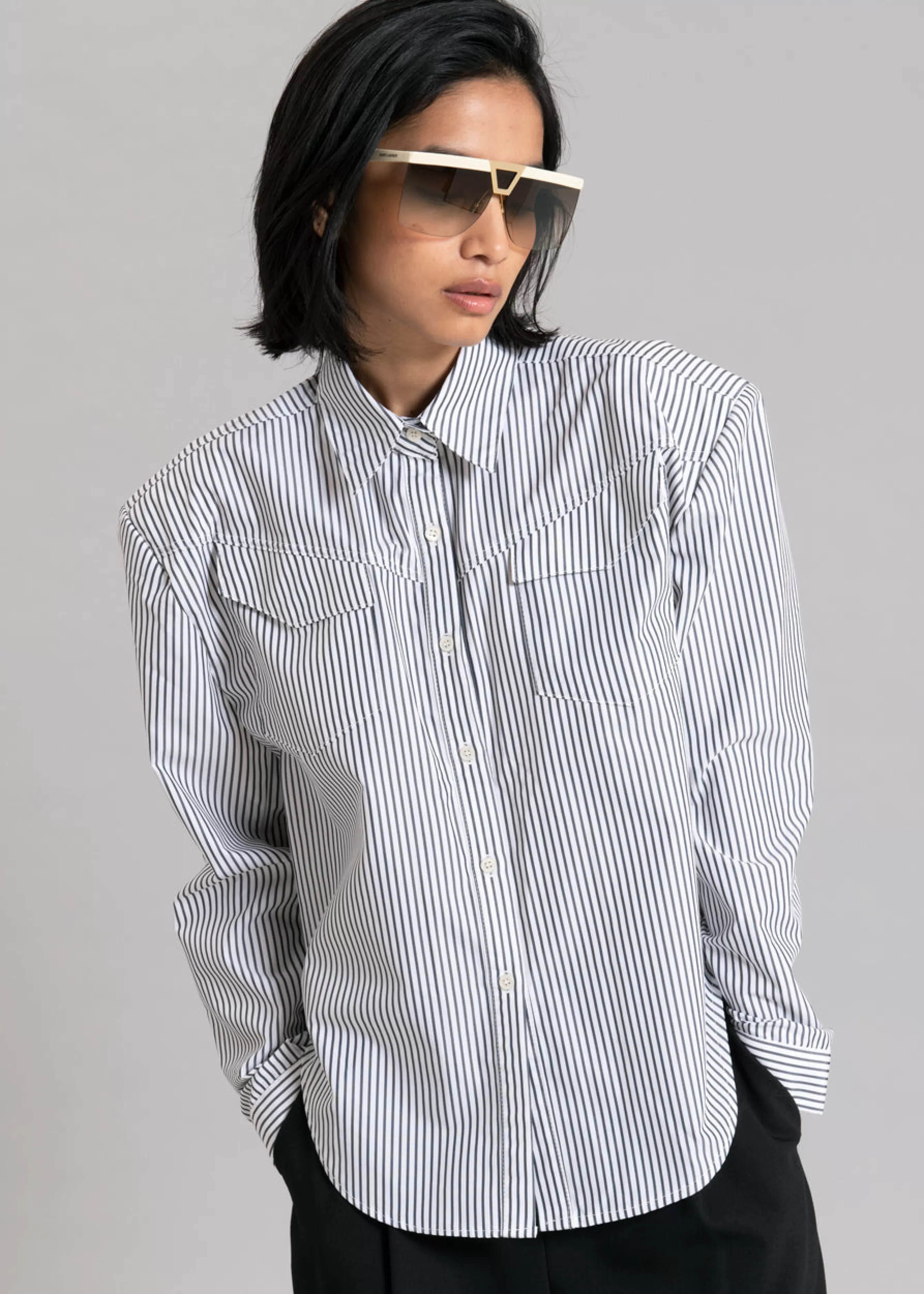 Women The Frankie Shop Jeanne Padded Shirt