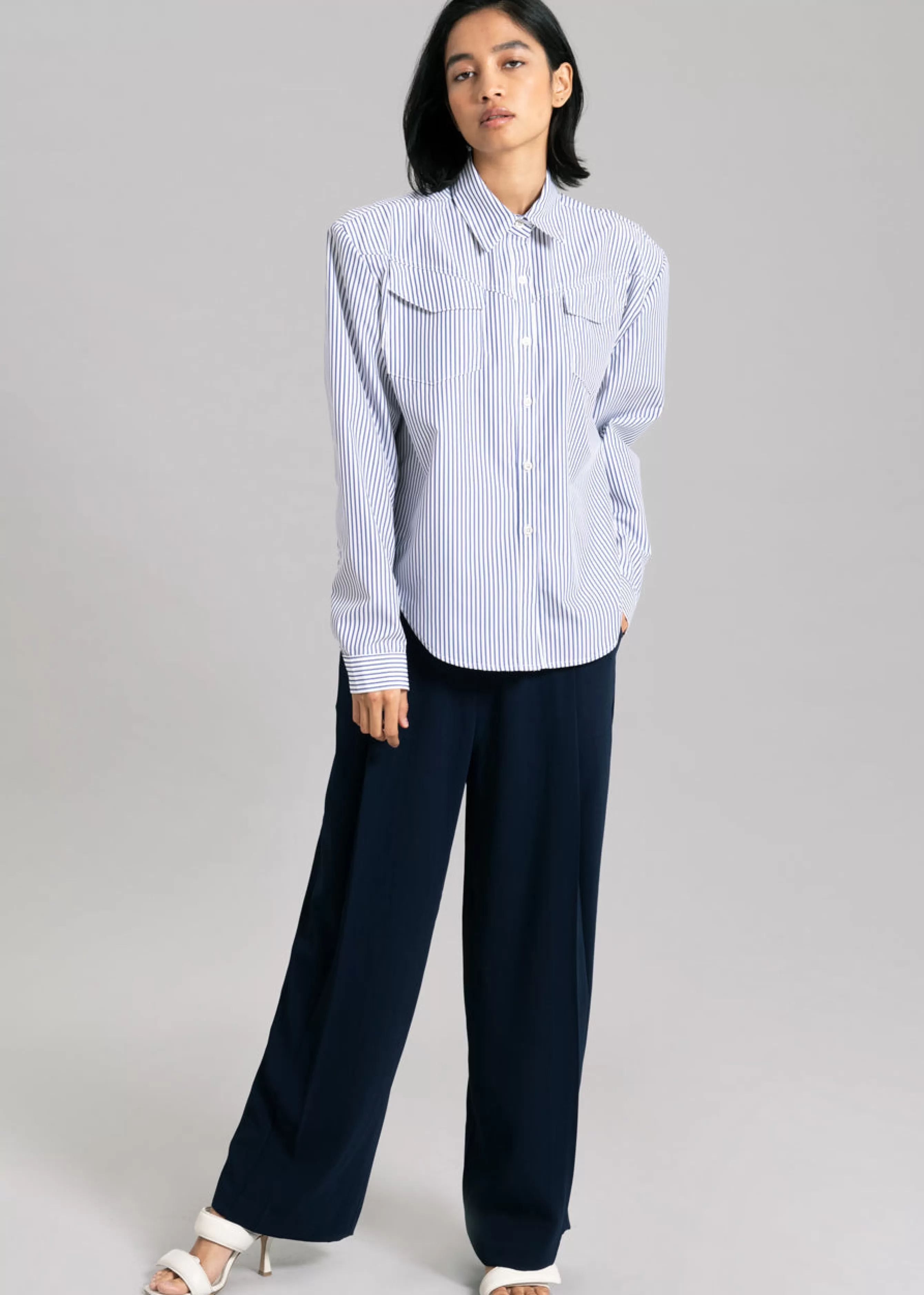 Women The Frankie Shop Jeanne Padded Shirt