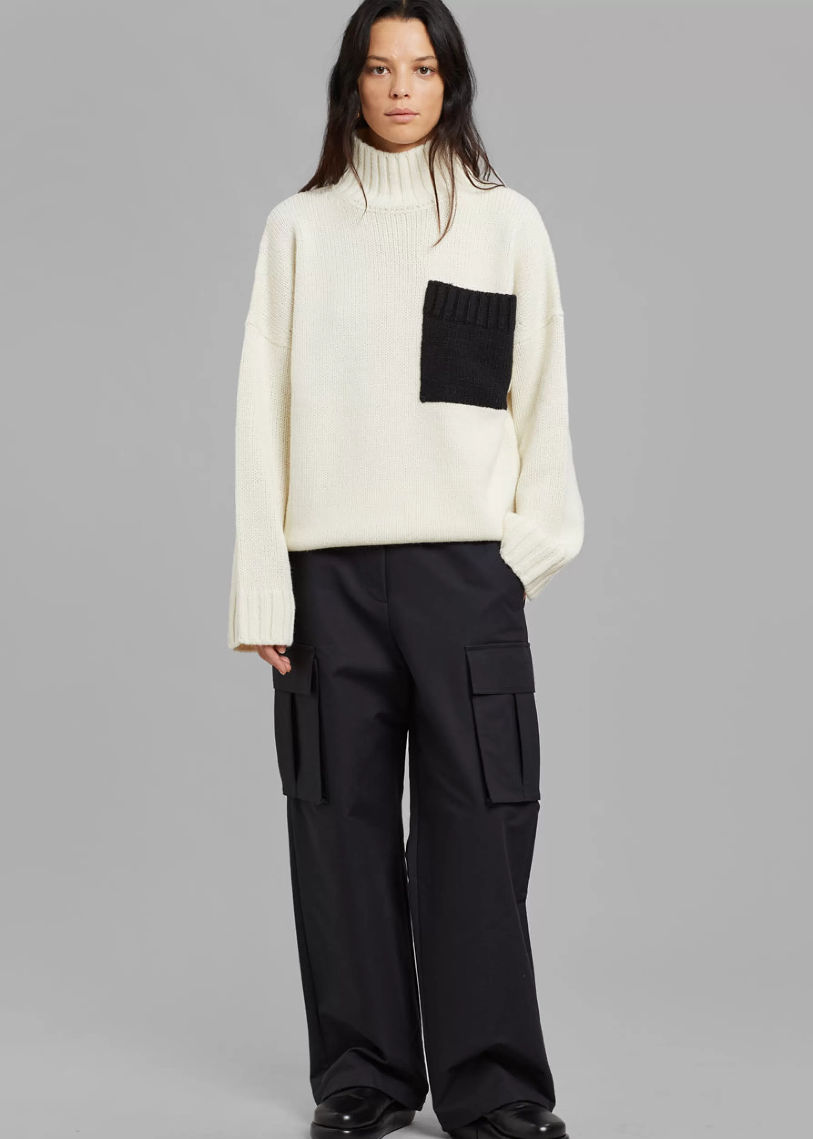 Men The Frankie Shop Jw Anderson Patch Pocket Turtleneck