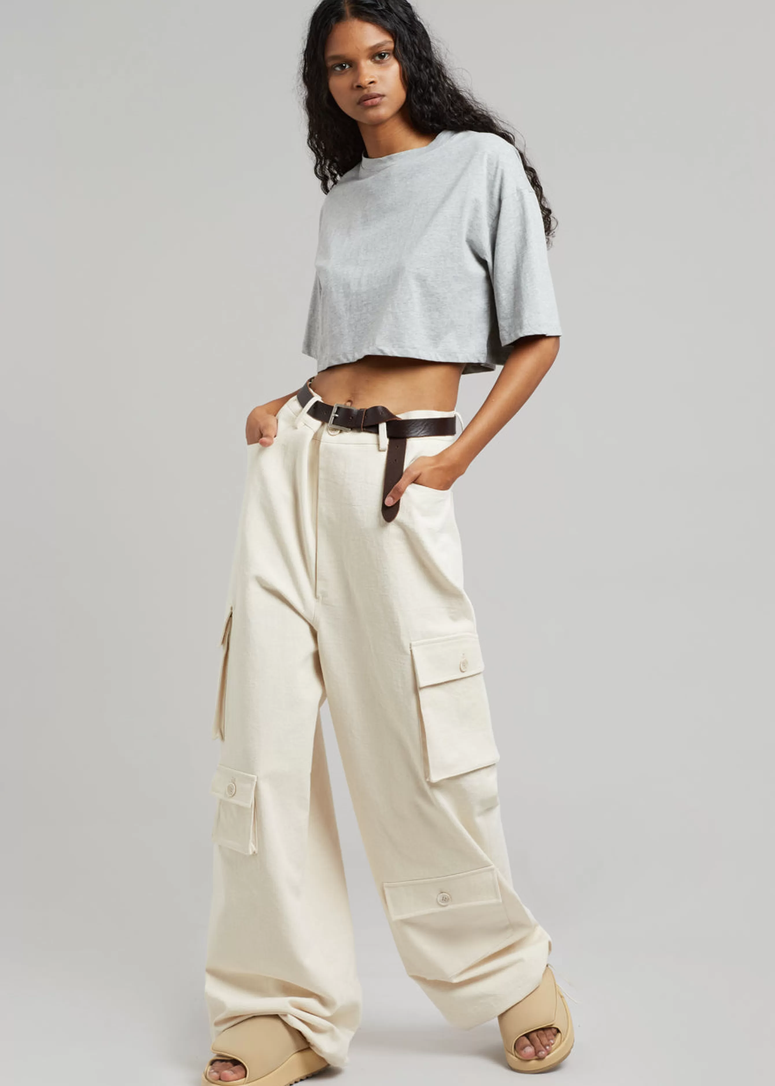 Women The Frankie Shop Karina Cropped T-Shirt