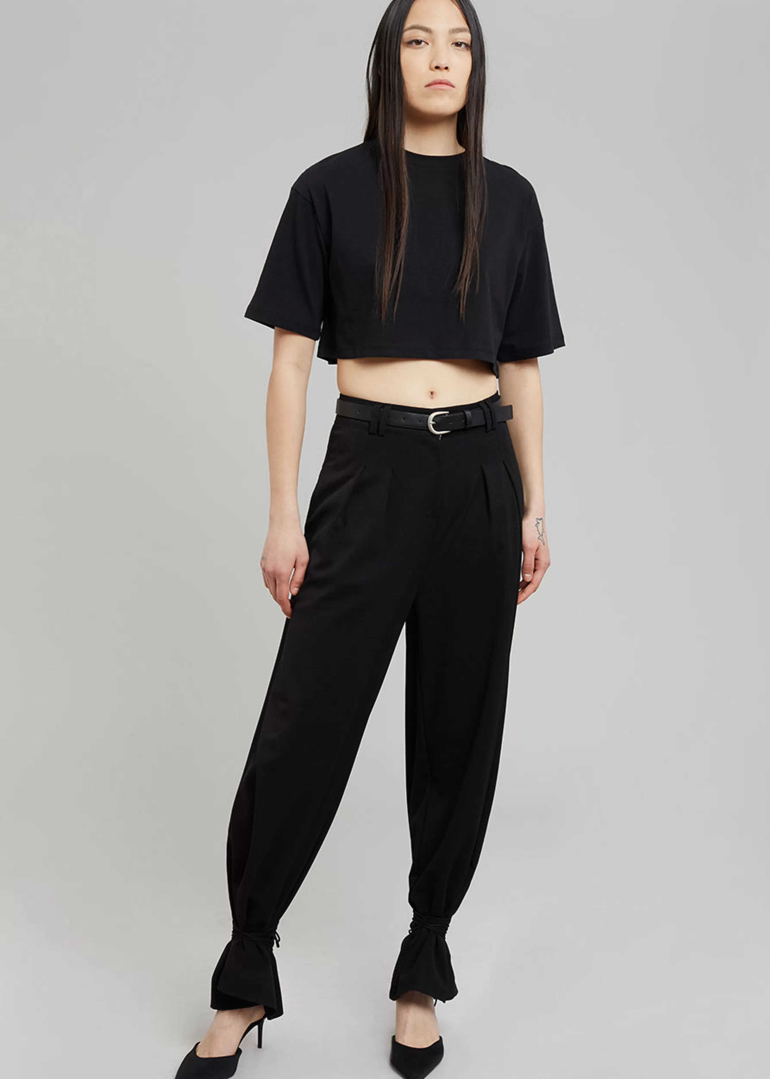 Women The Frankie Shop Karina Cropped T-Shirt