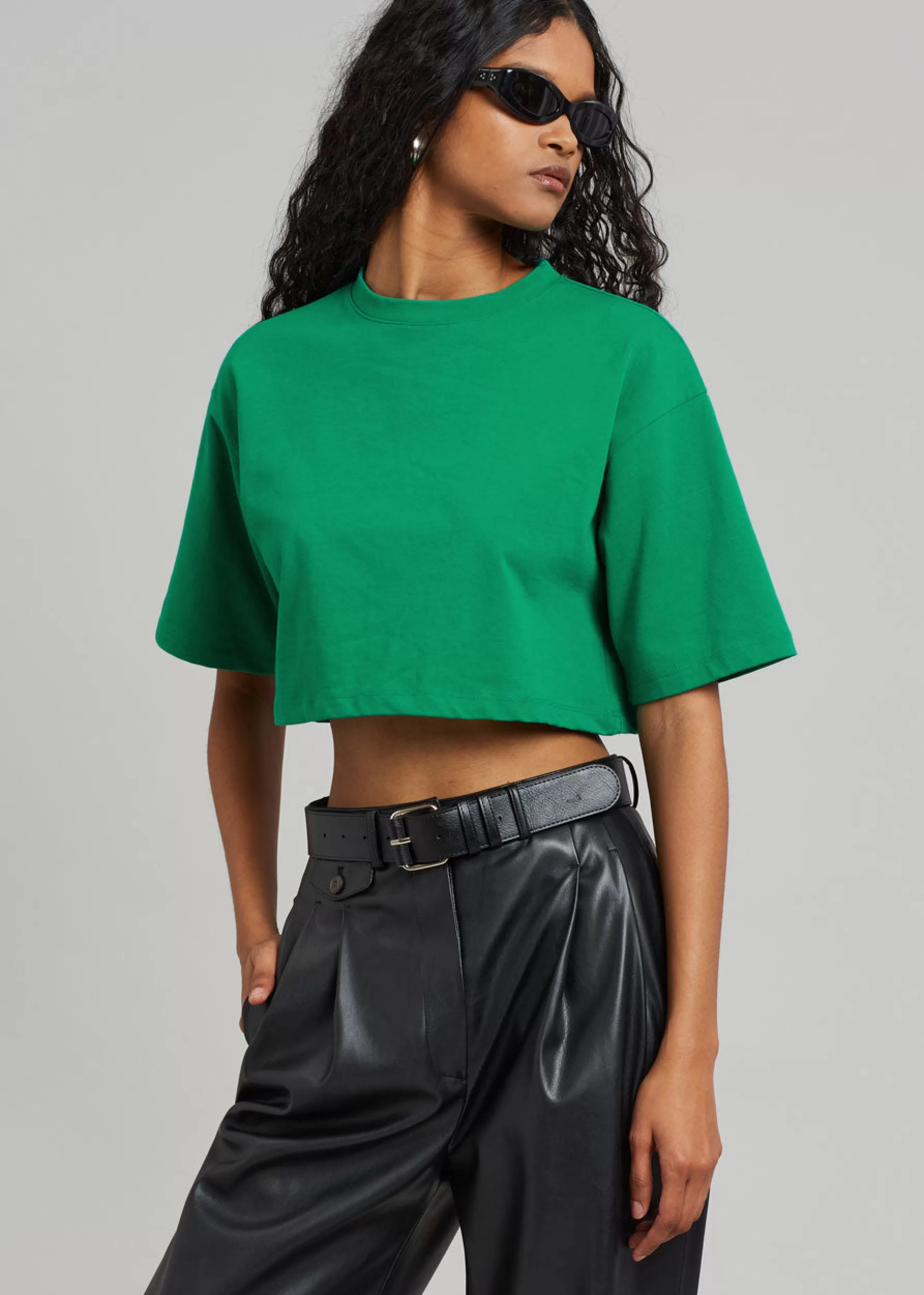 Women The Frankie Shop Karina Cropped T-Shirt