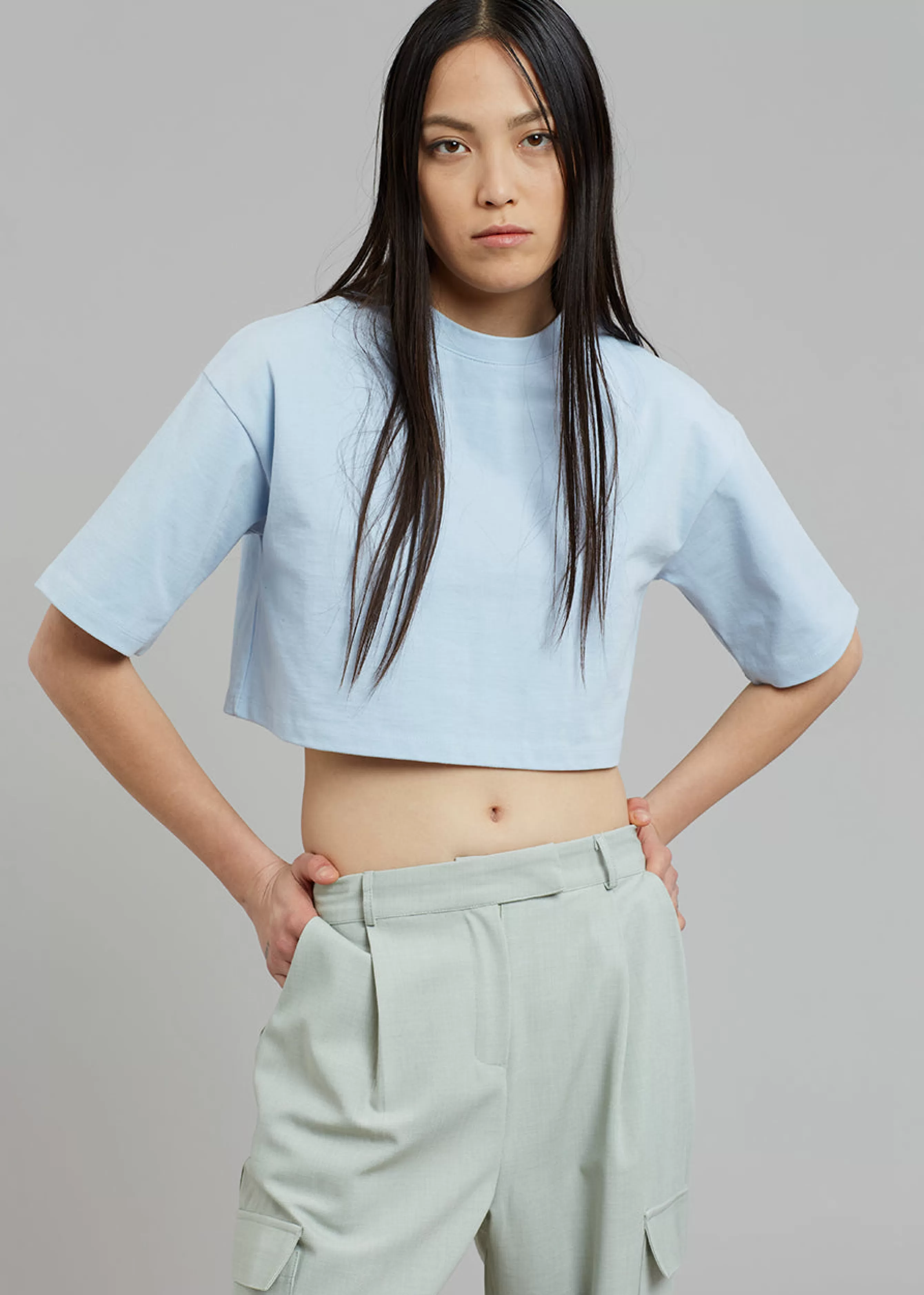 Women The Frankie Shop Karina Cropped T-Shirt