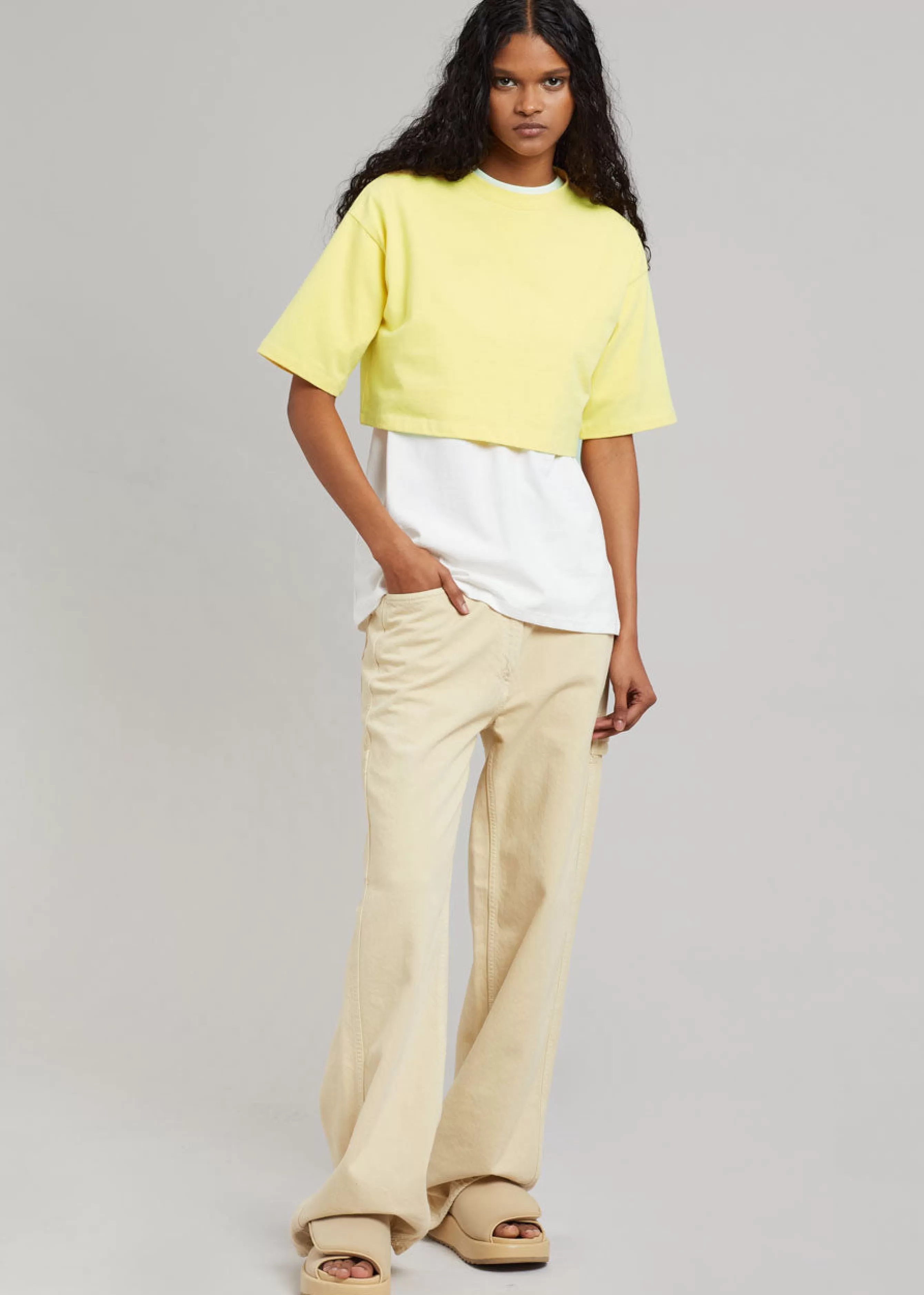 Women The Frankie Shop Karina Cropped T-Shirt