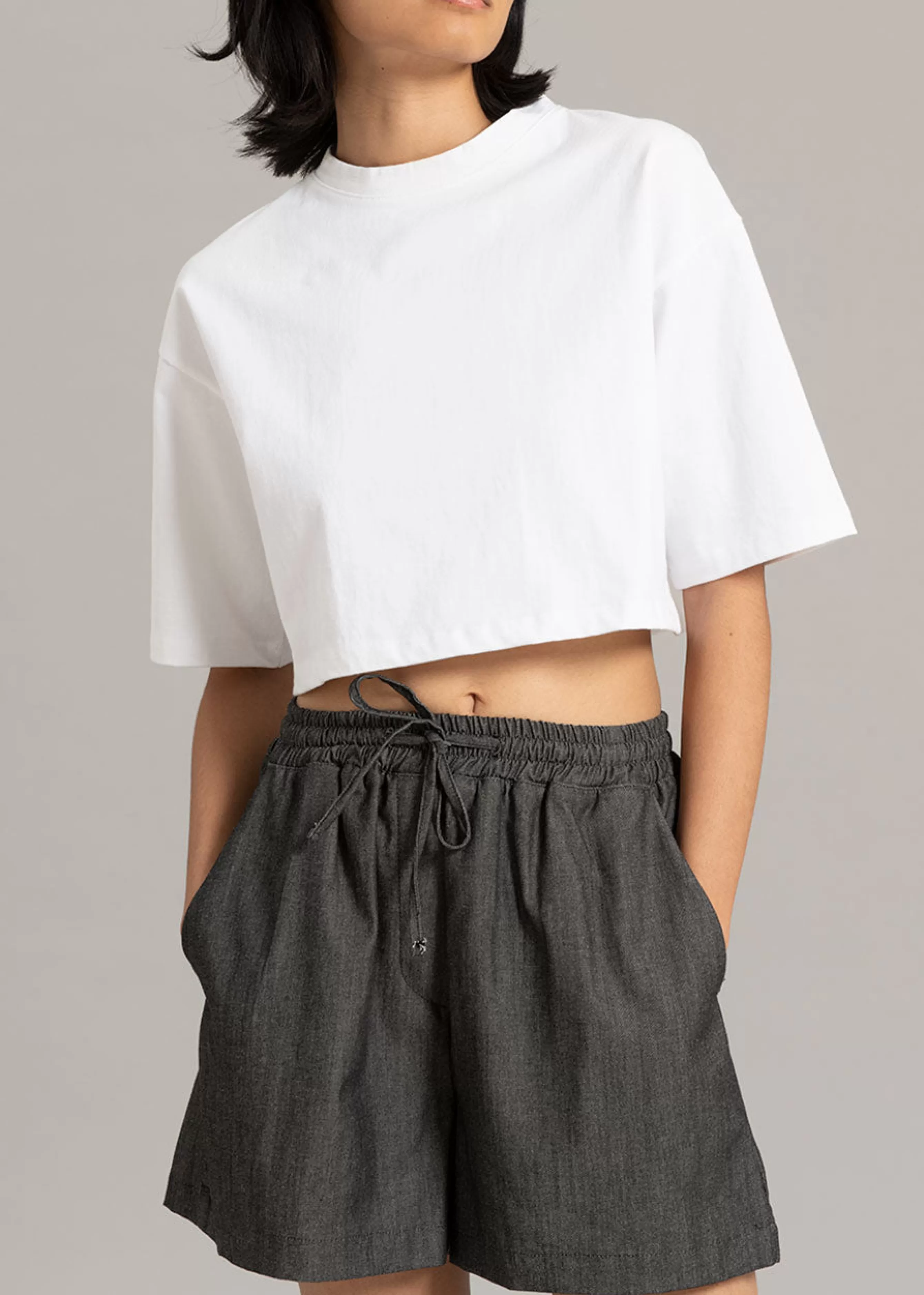 Women The Frankie Shop Karina Cropped T-Shirt