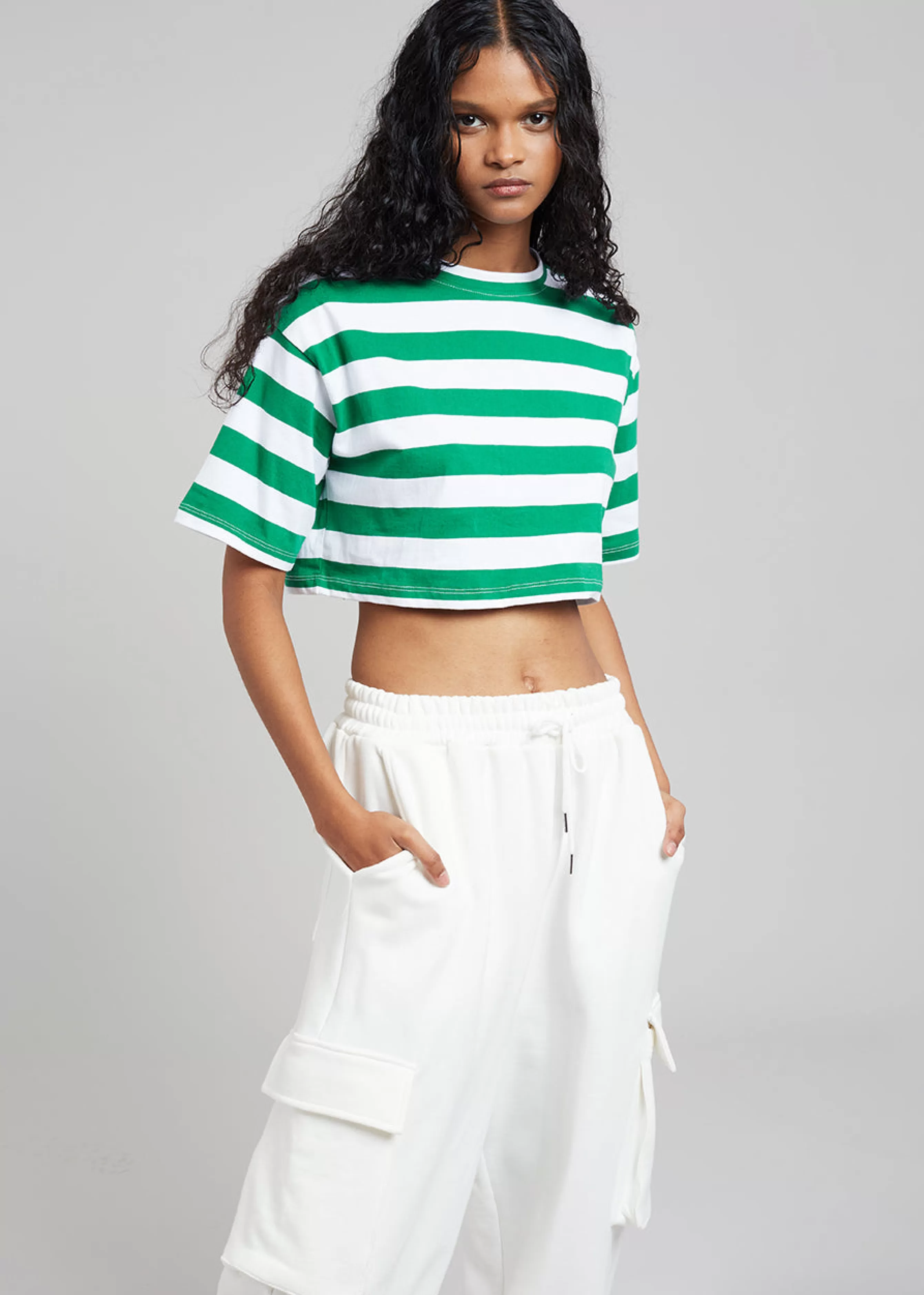 Women The Frankie Shop Karina Cropped T-Shirt