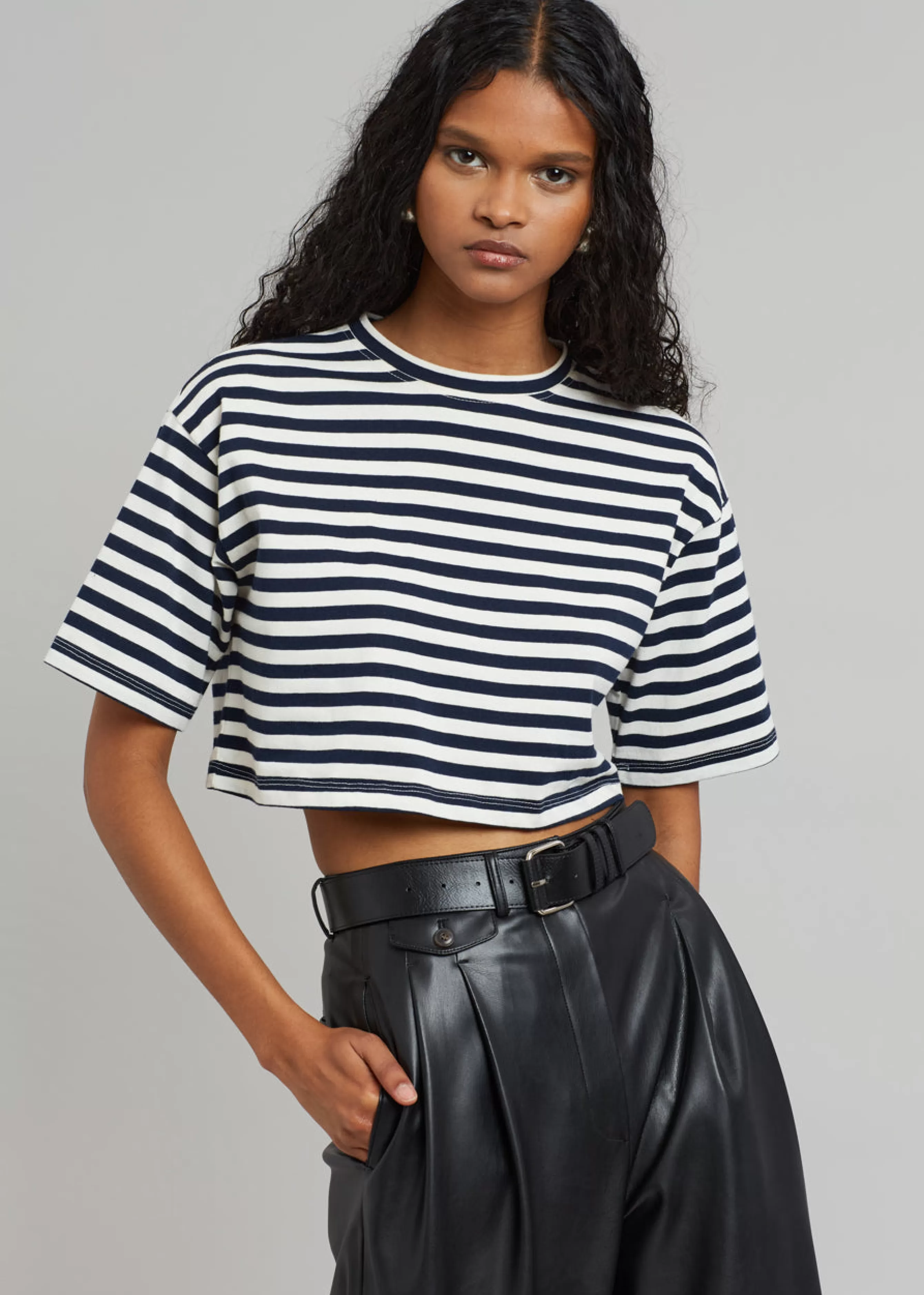 Women The Frankie Shop Karina Cropped T-Shirt