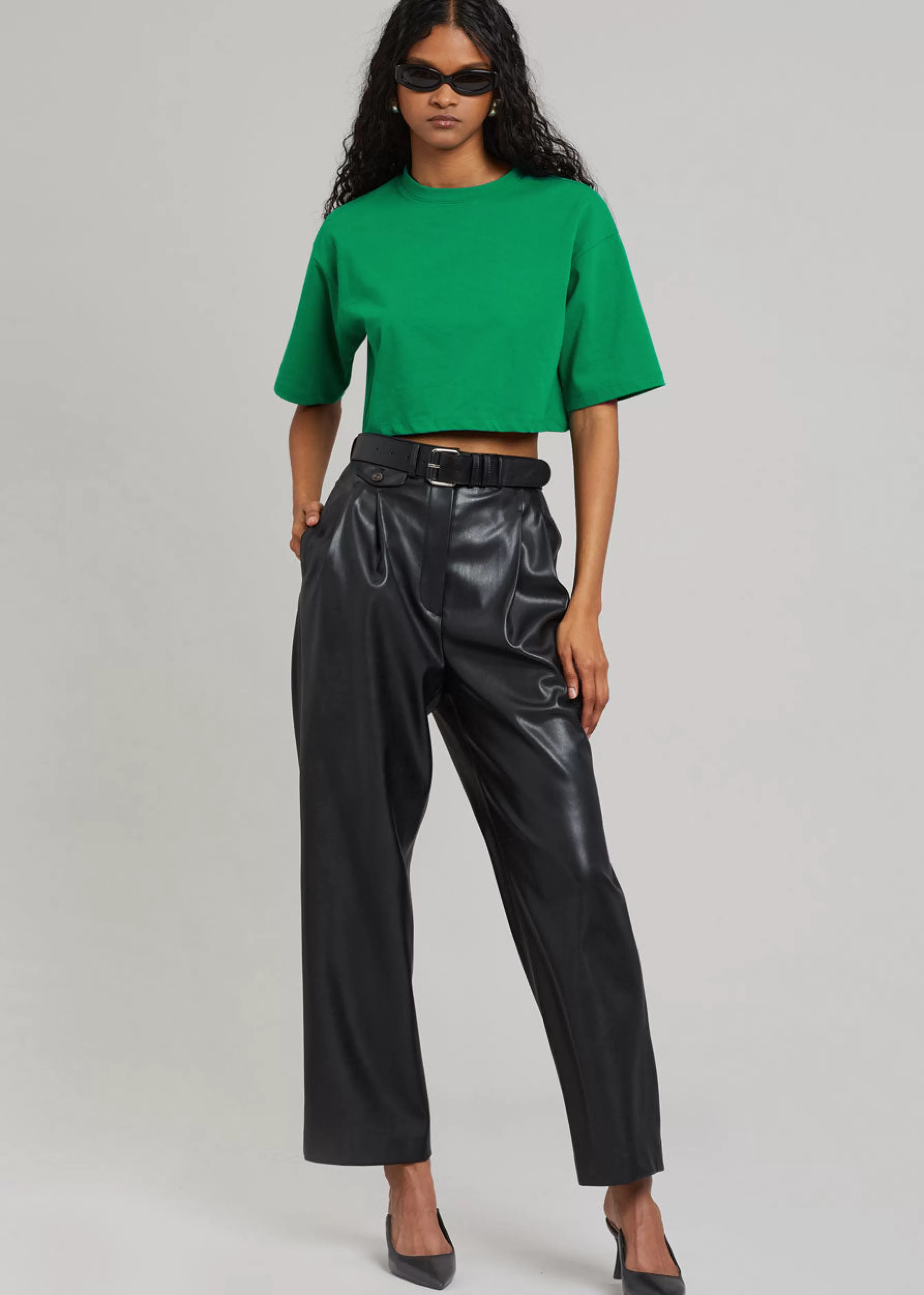 Women The Frankie Shop Karina Cropped T-Shirt