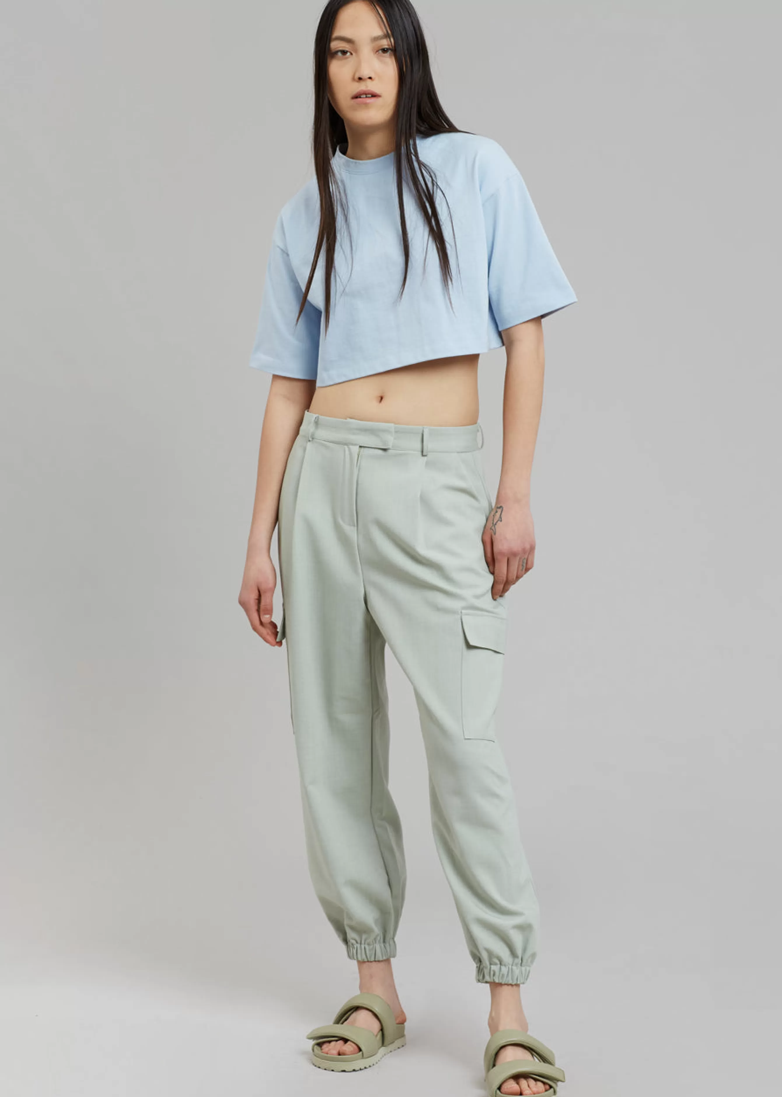 Women The Frankie Shop Karina Cropped T-Shirt