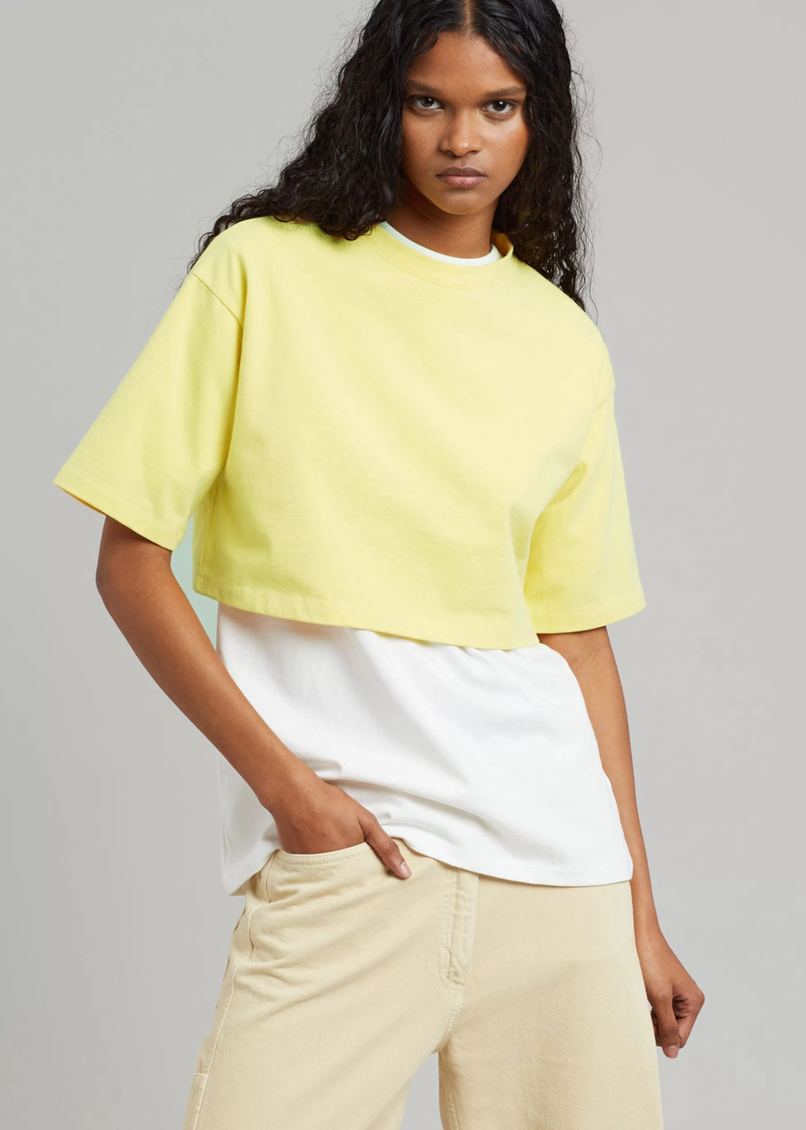 Women The Frankie Shop Karina Cropped T-Shirt