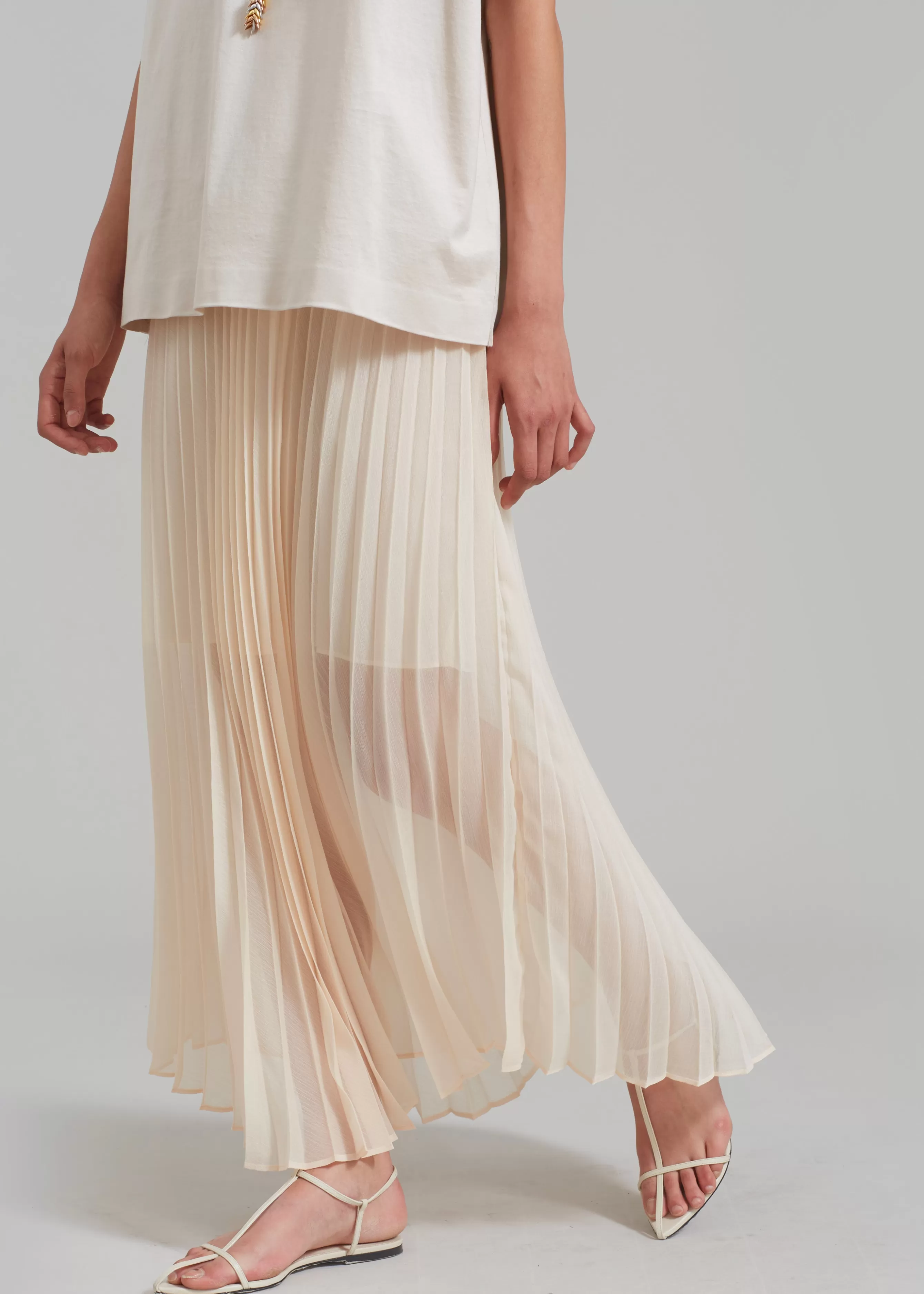 Women The Frankie Shop Kaya Pleated Maxi Skirt