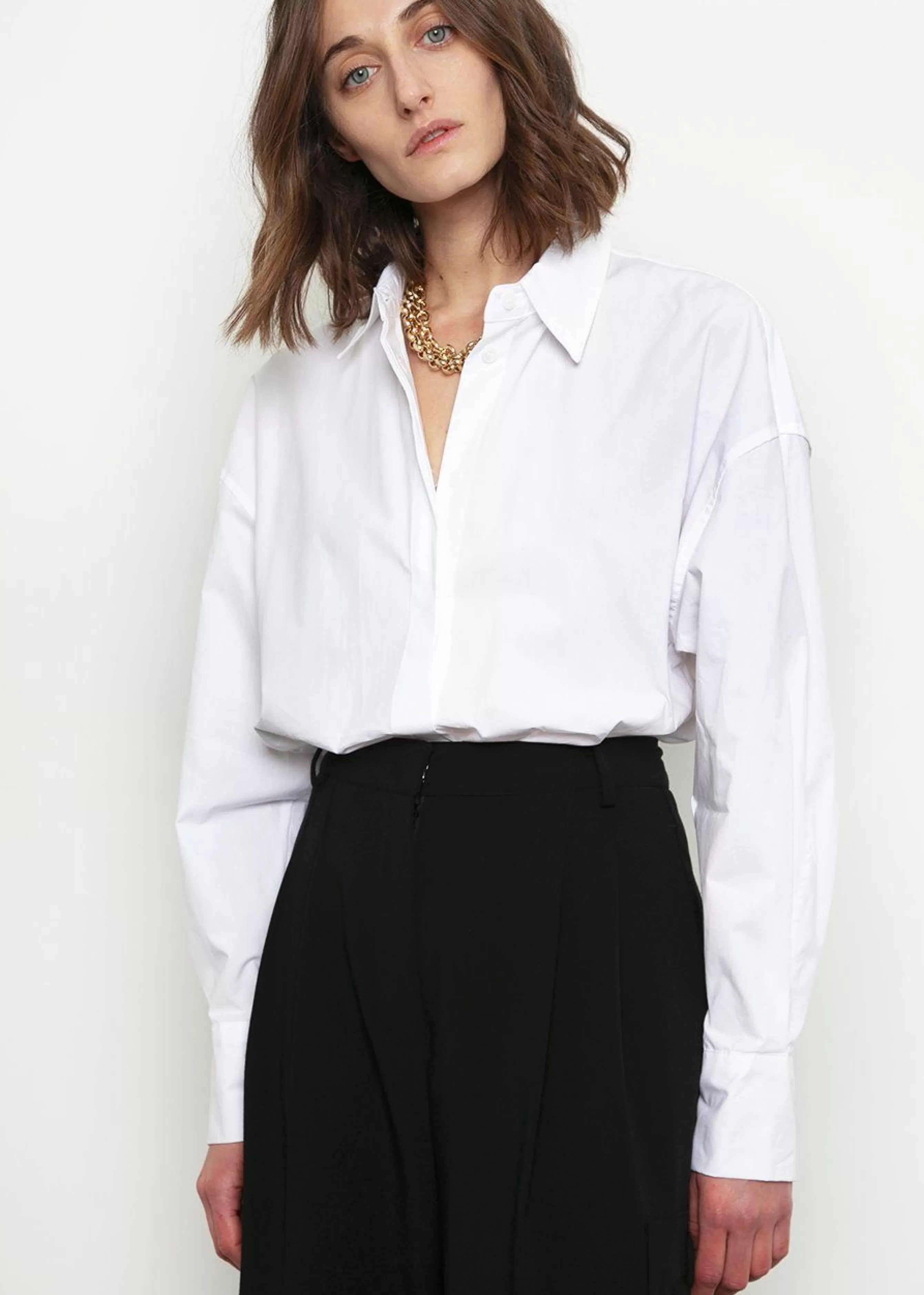 Women The Frankie Shop Lakely Oversized Button Down Shirt