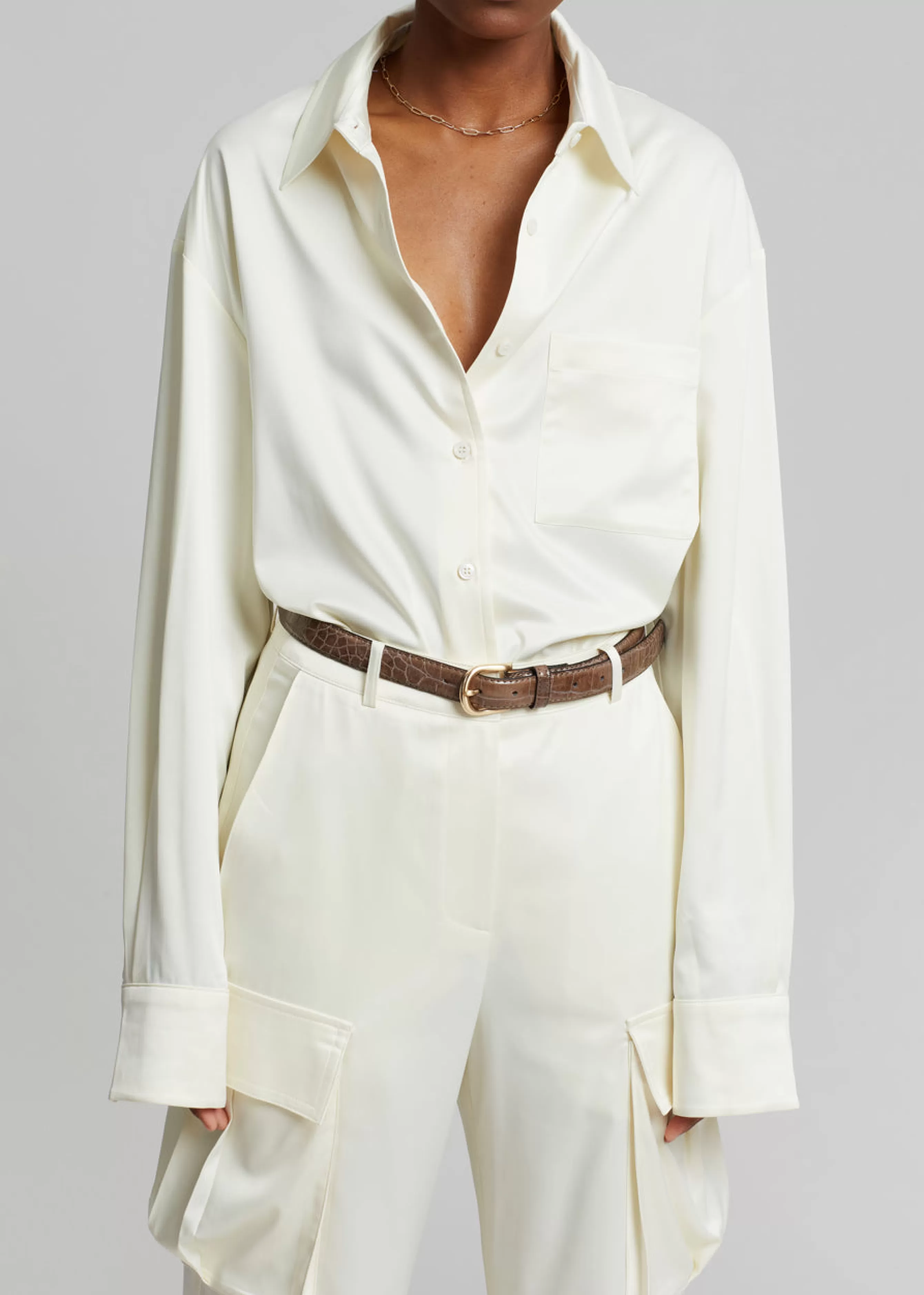 Women The Frankie Shop Lauren Silky Shirt