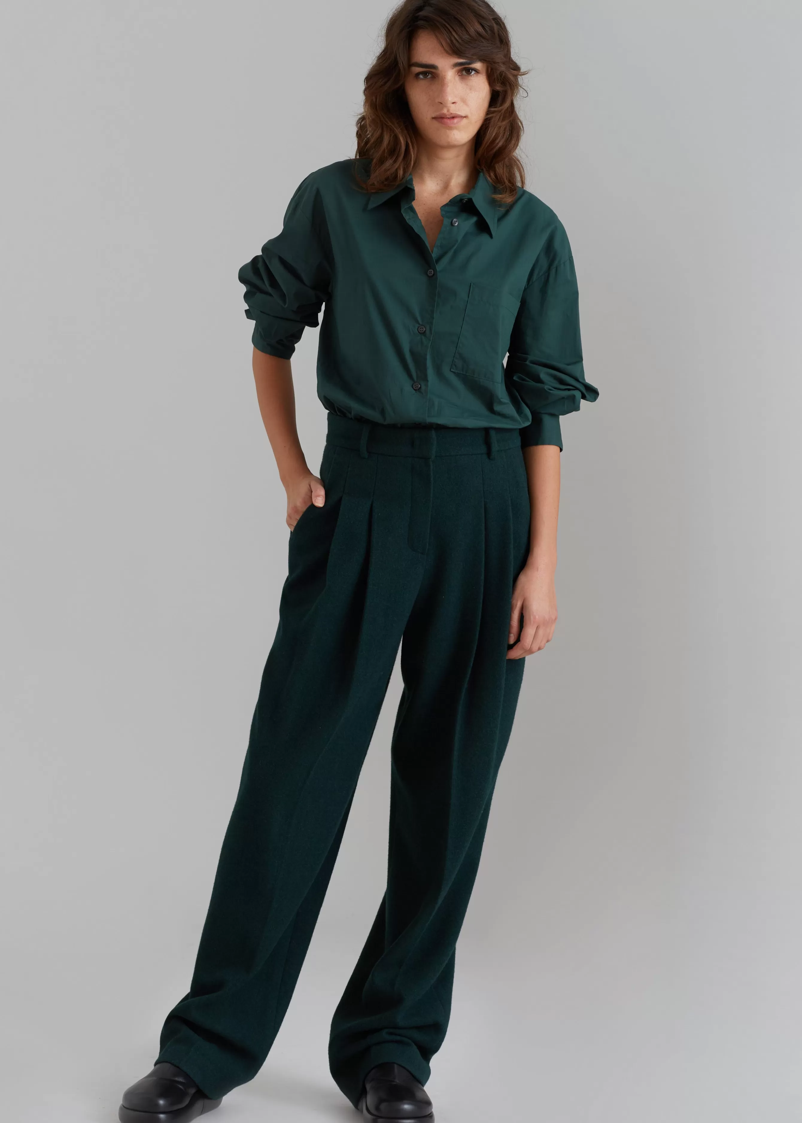 Women The Frankie Shop Layton Wool Suit Pants