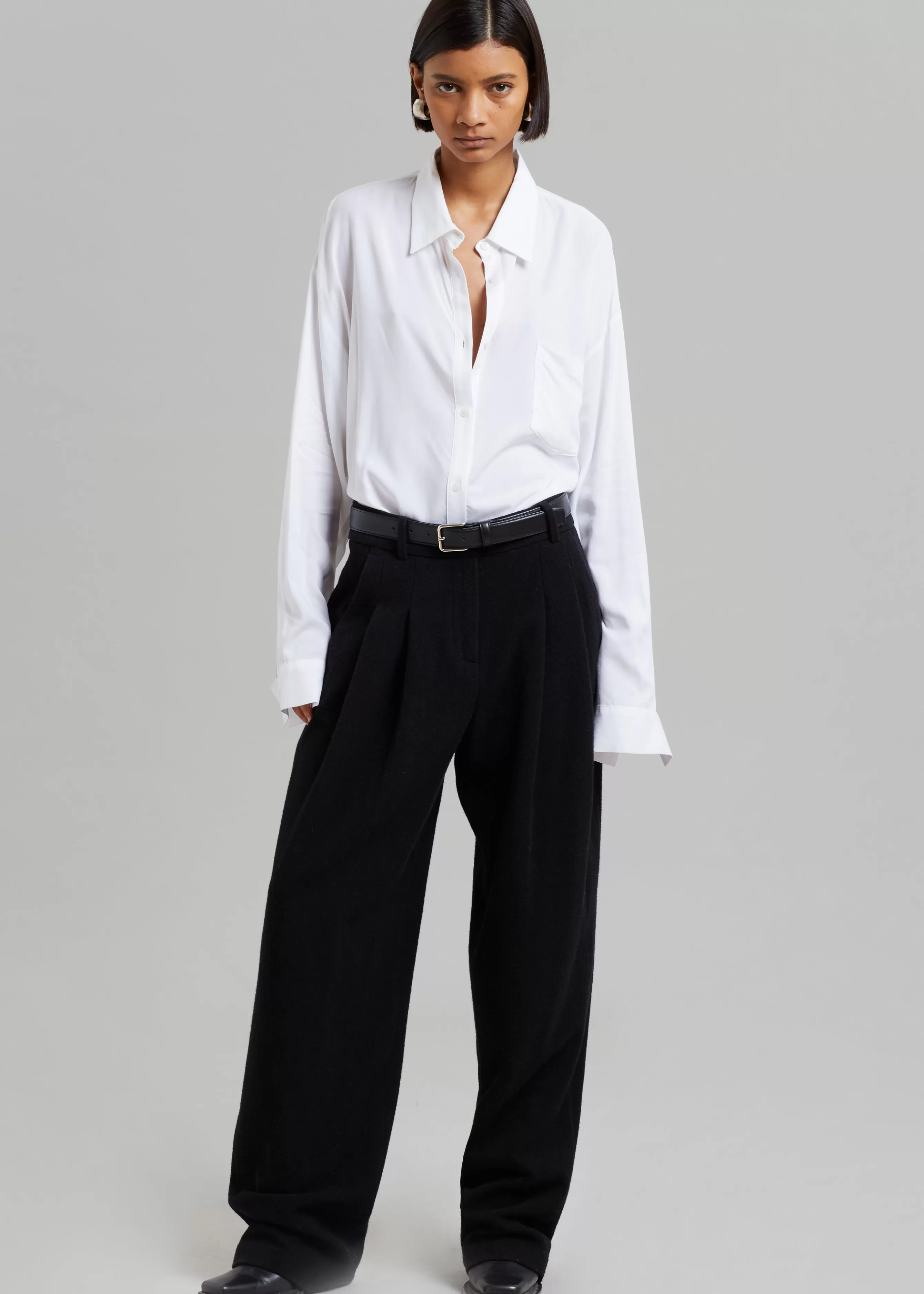 Women The Frankie Shop Layton Wool Suit Pants