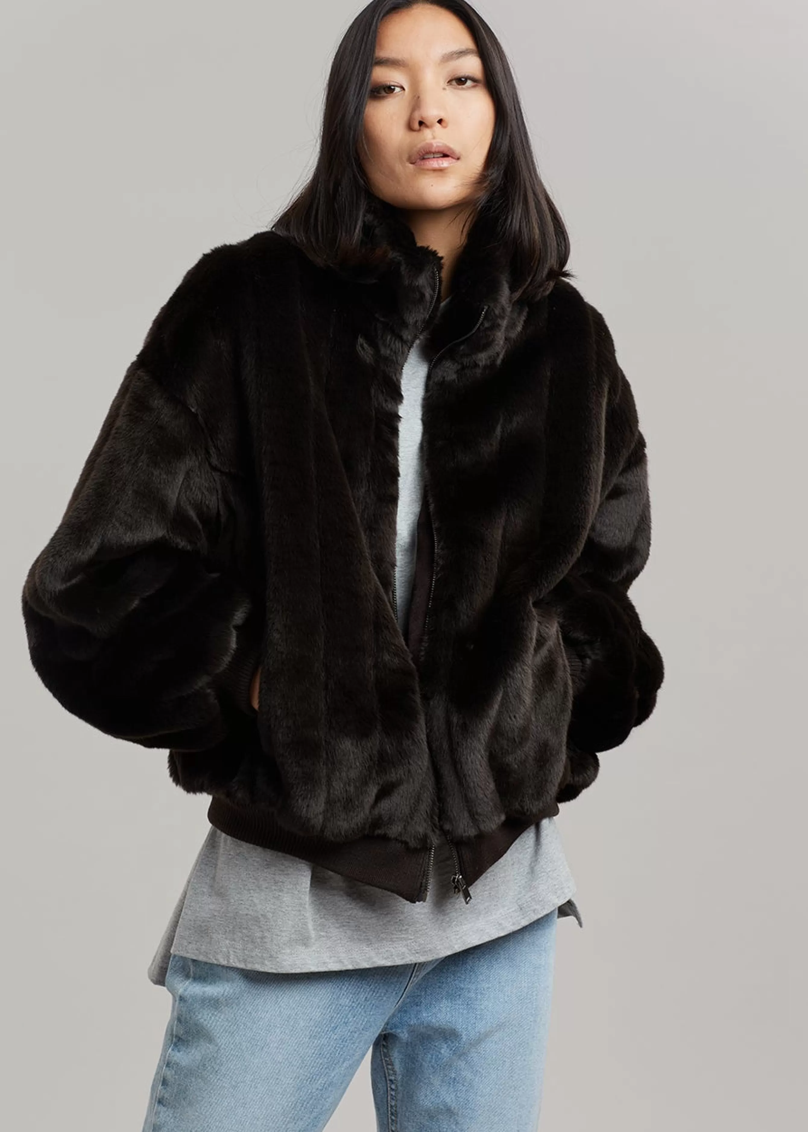 Women The Frankie Shop Lea Faux Fur Jacket