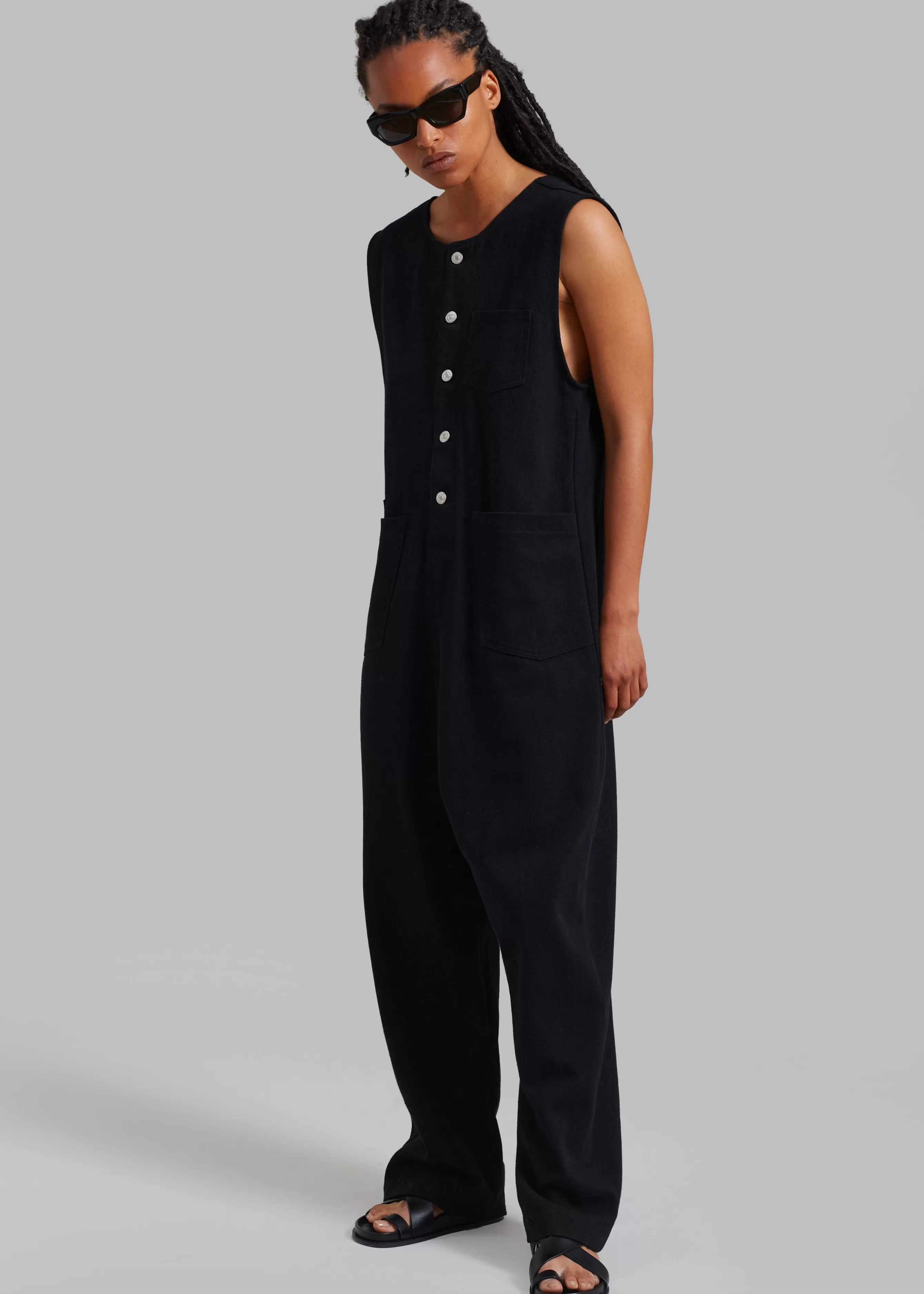 Women The Frankie Shop Liv Denim Jumpsuit