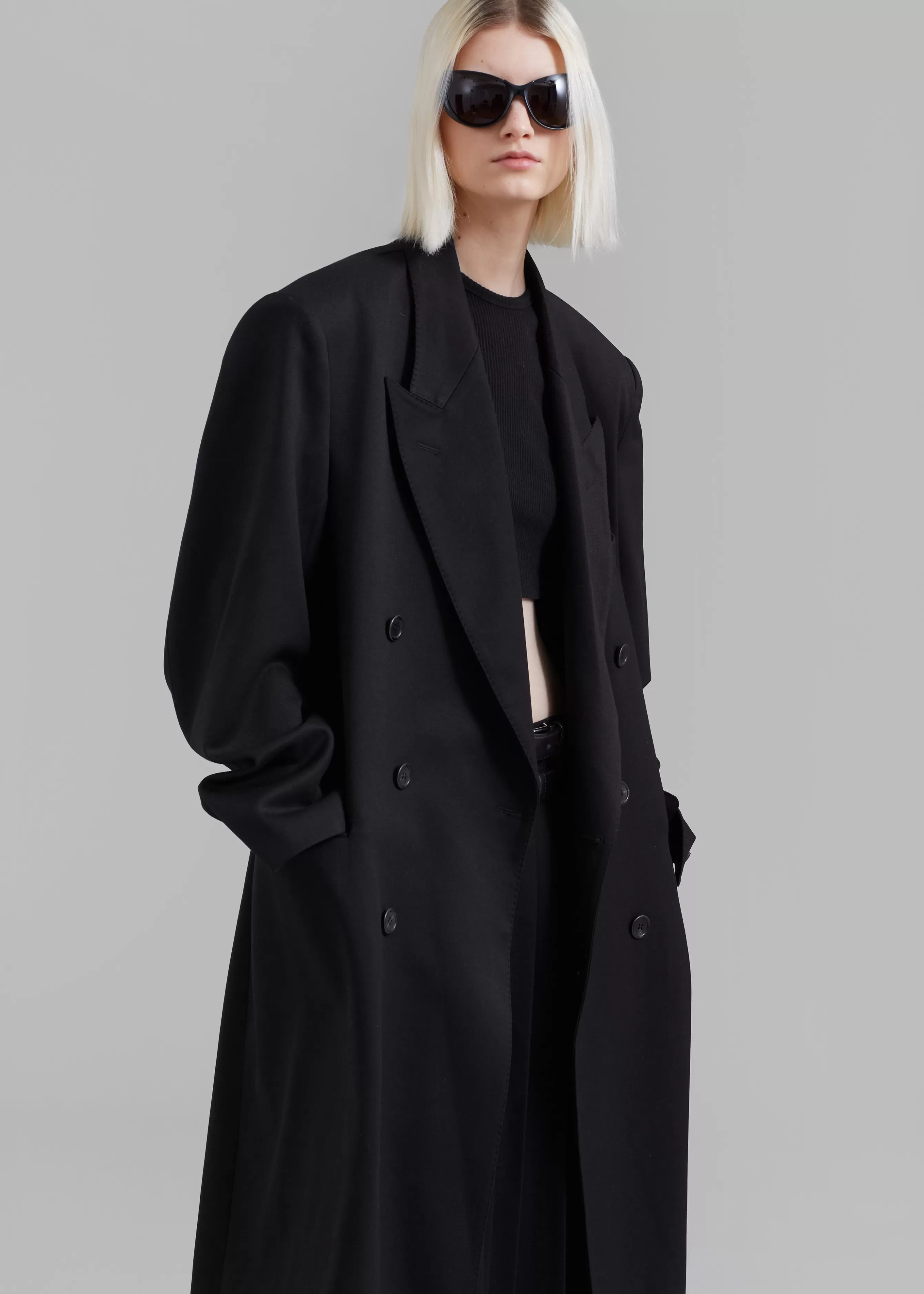 Women The Frankie Shop London Double Breasted Coat