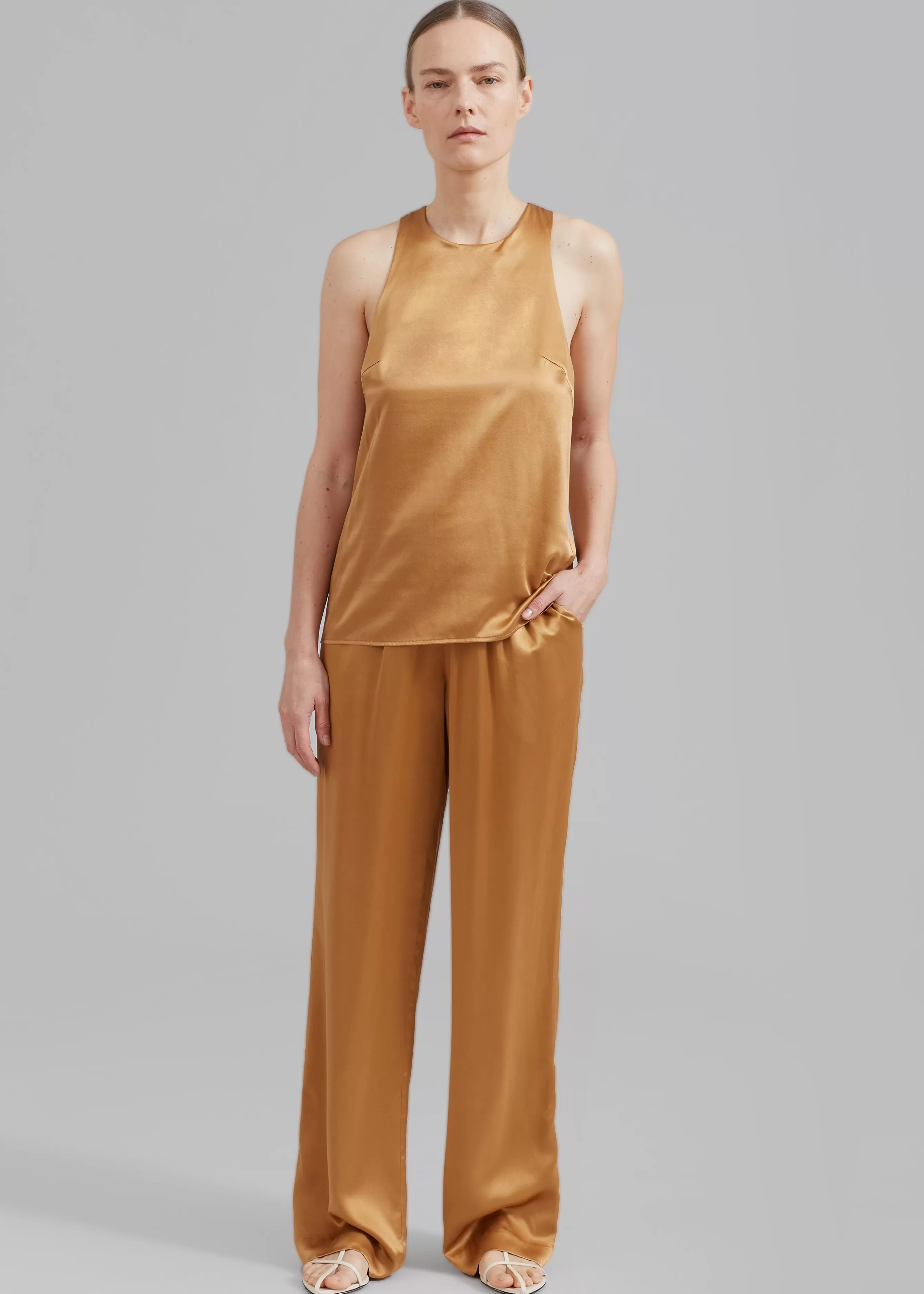 Women The Frankie Shop Loulou Studio Soma Silk Pants