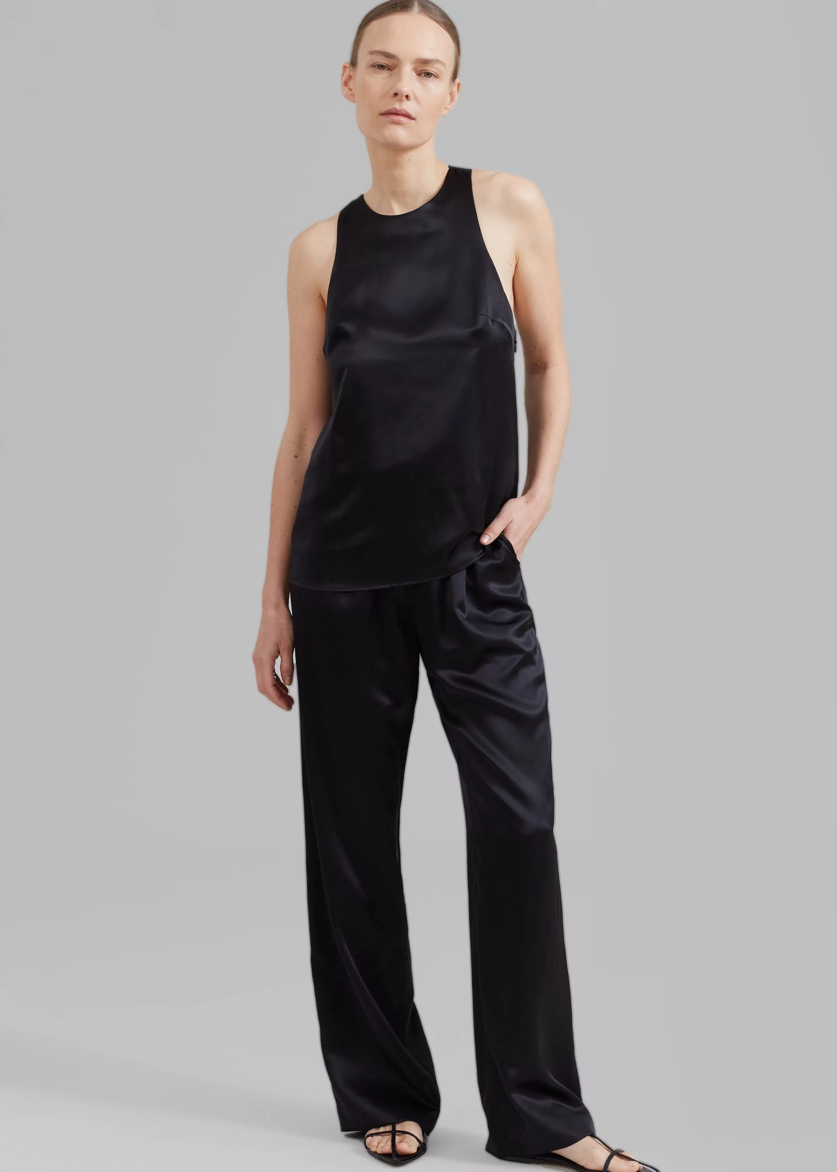 Women The Frankie Shop Loulou Studio Soma Silk Pants